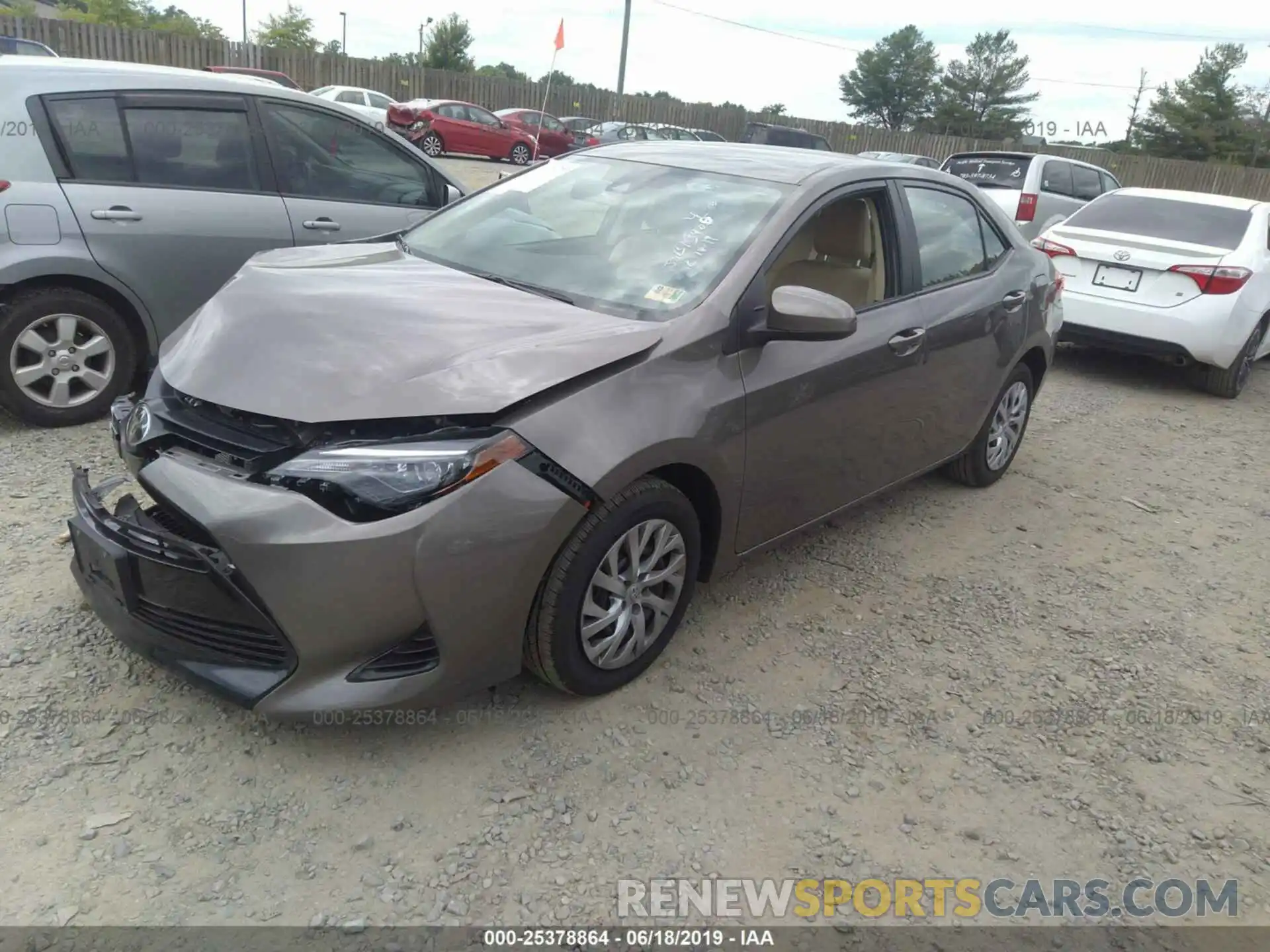 2 Photograph of a damaged car 2T1BURHE9KC189225 TOYOTA COROLLA 2019