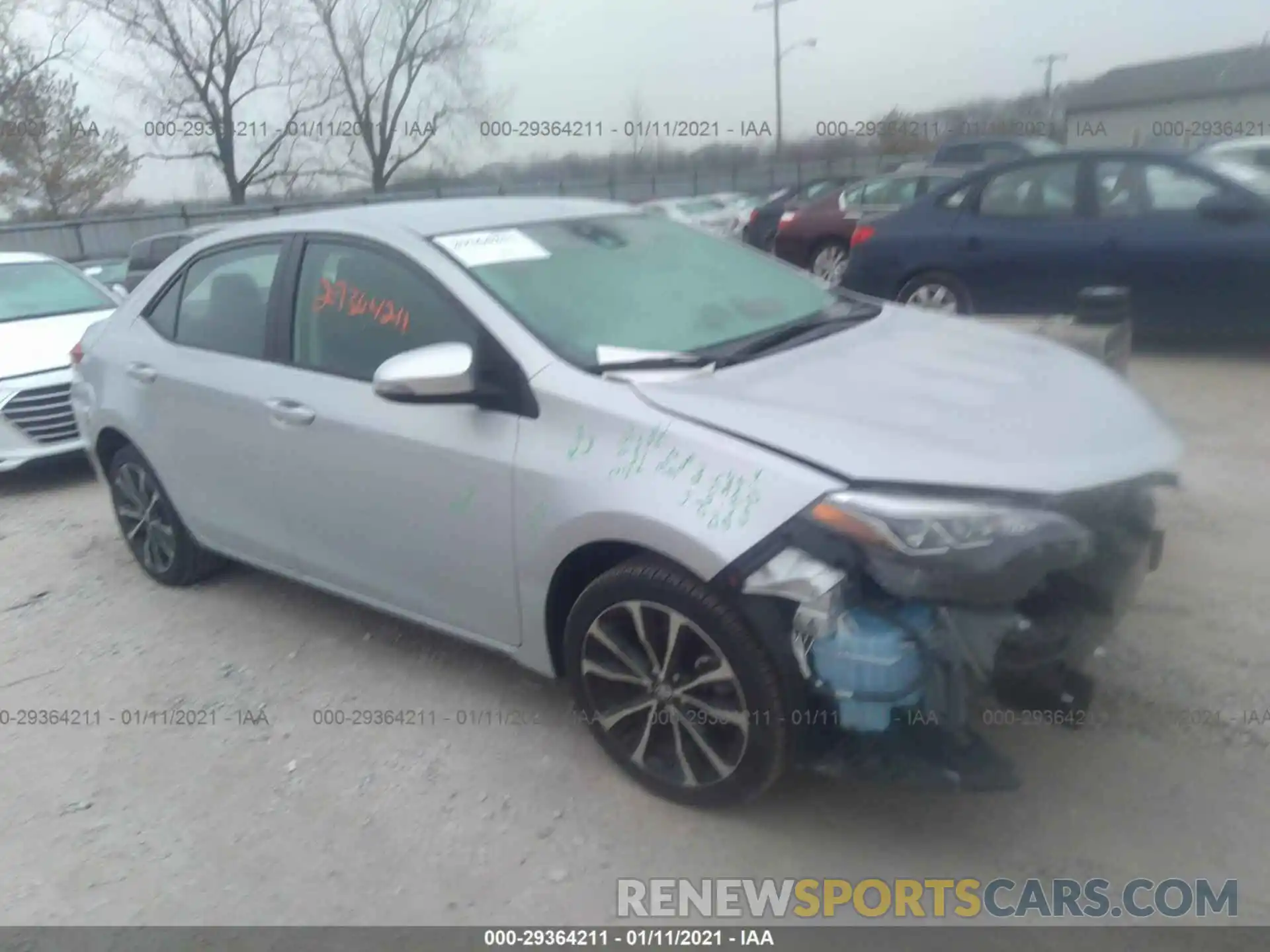 1 Photograph of a damaged car 2T1BURHE9KC189385 TOYOTA COROLLA 2019