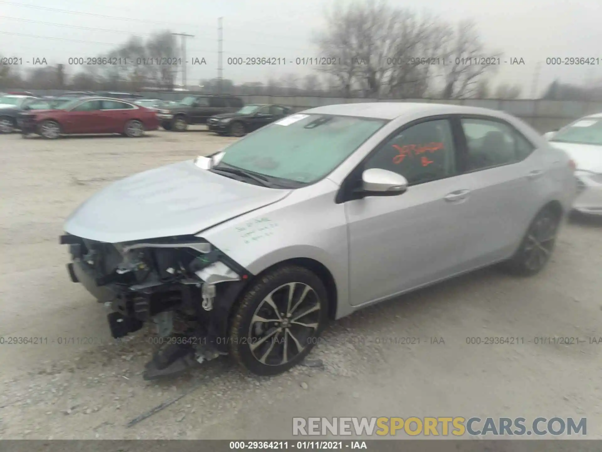 2 Photograph of a damaged car 2T1BURHE9KC189385 TOYOTA COROLLA 2019