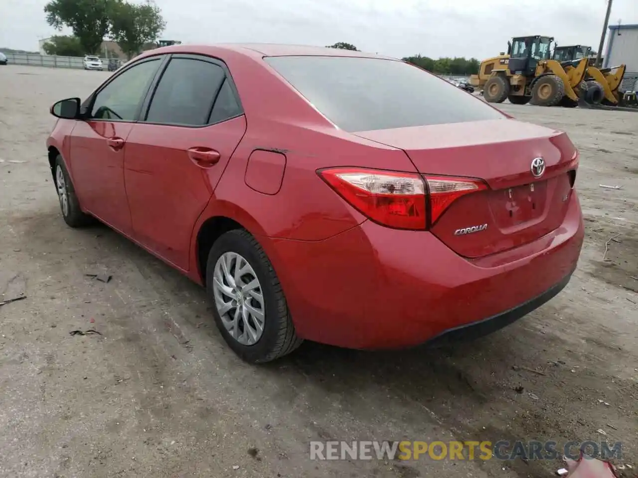 3 Photograph of a damaged car 2T1BURHE9KC189631 TOYOTA COROLLA 2019