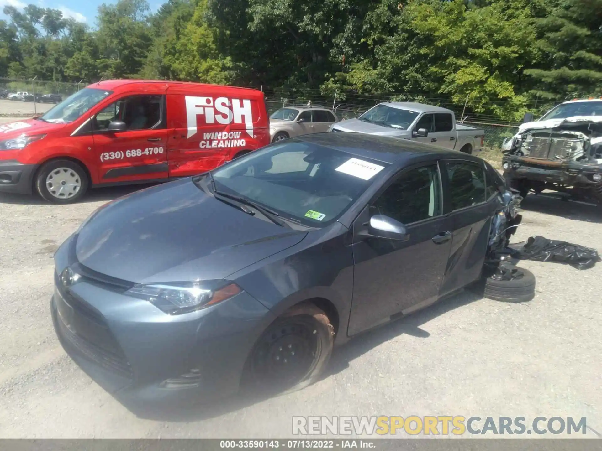 2 Photograph of a damaged car 2T1BURHE9KC189676 TOYOTA COROLLA 2019