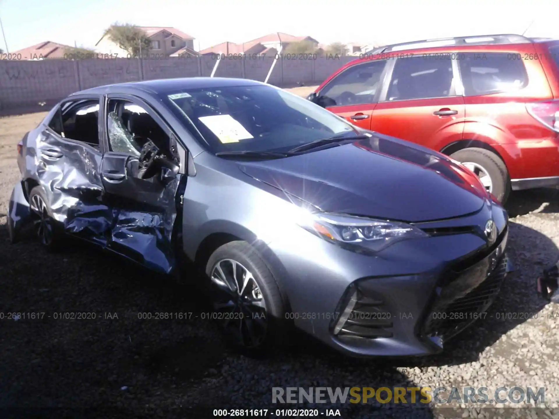 1 Photograph of a damaged car 2T1BURHE9KC190200 TOYOTA COROLLA 2019