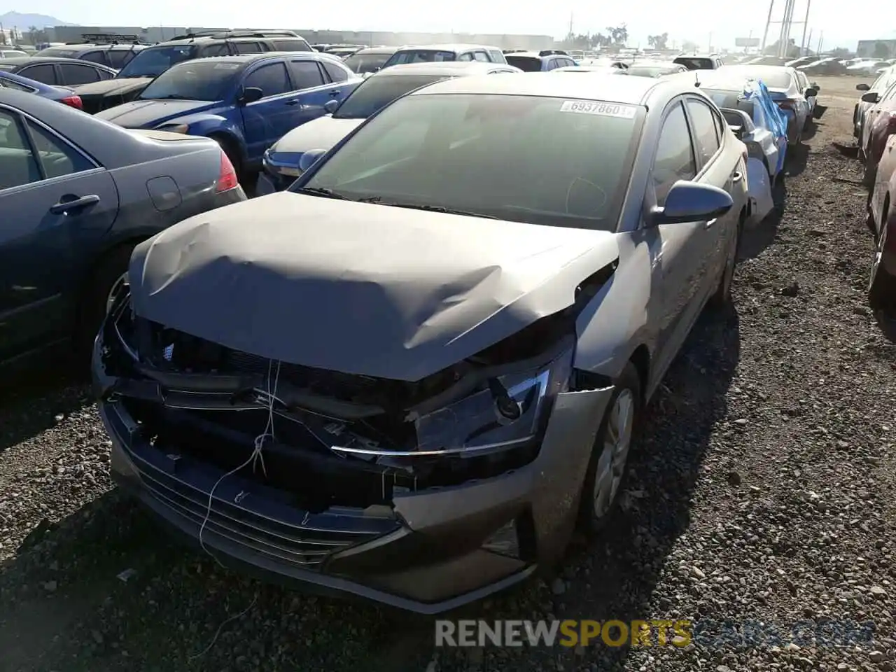 2 Photograph of a damaged car 2T1BURHE9KC190584 TOYOTA COROLLA 2019