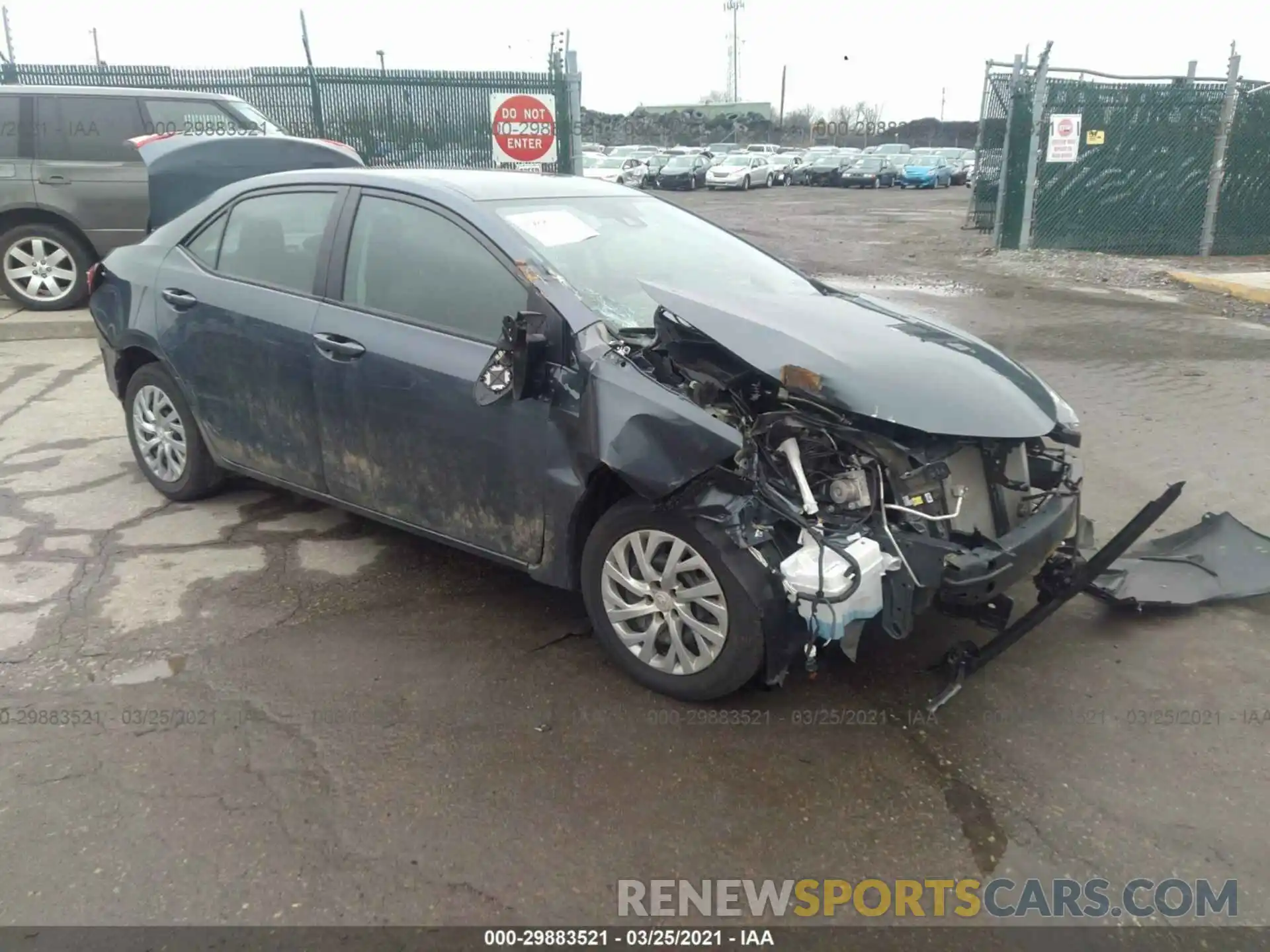 1 Photograph of a damaged car 2T1BURHE9KC190634 TOYOTA COROLLA 2019