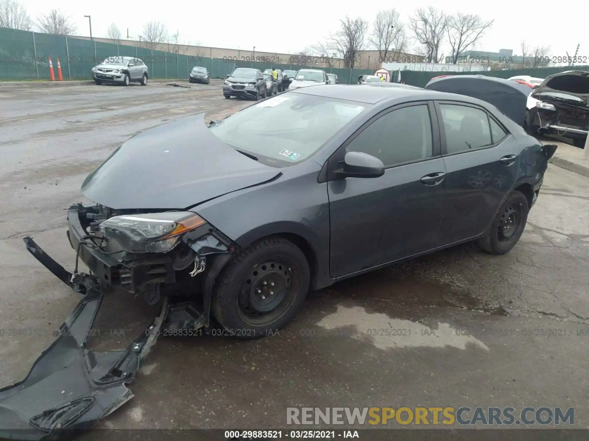 2 Photograph of a damaged car 2T1BURHE9KC190634 TOYOTA COROLLA 2019