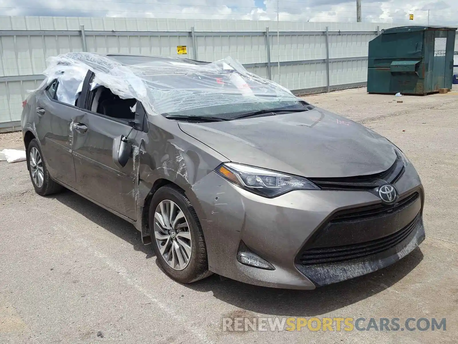 1 Photograph of a damaged car 2T1BURHE9KC190911 TOYOTA COROLLA 2019