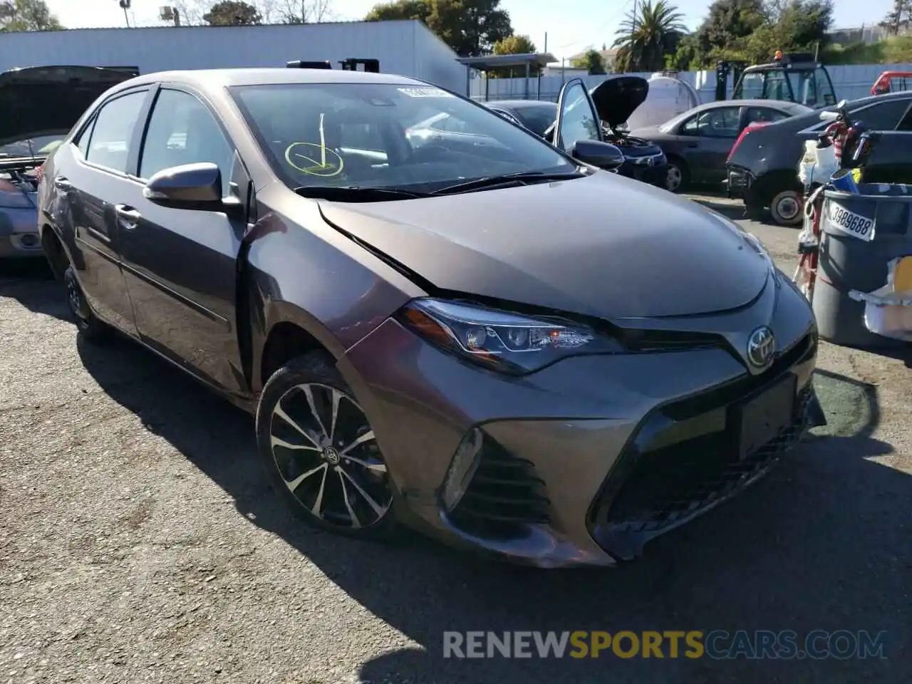 1 Photograph of a damaged car 2T1BURHE9KC192030 TOYOTA COROLLA 2019