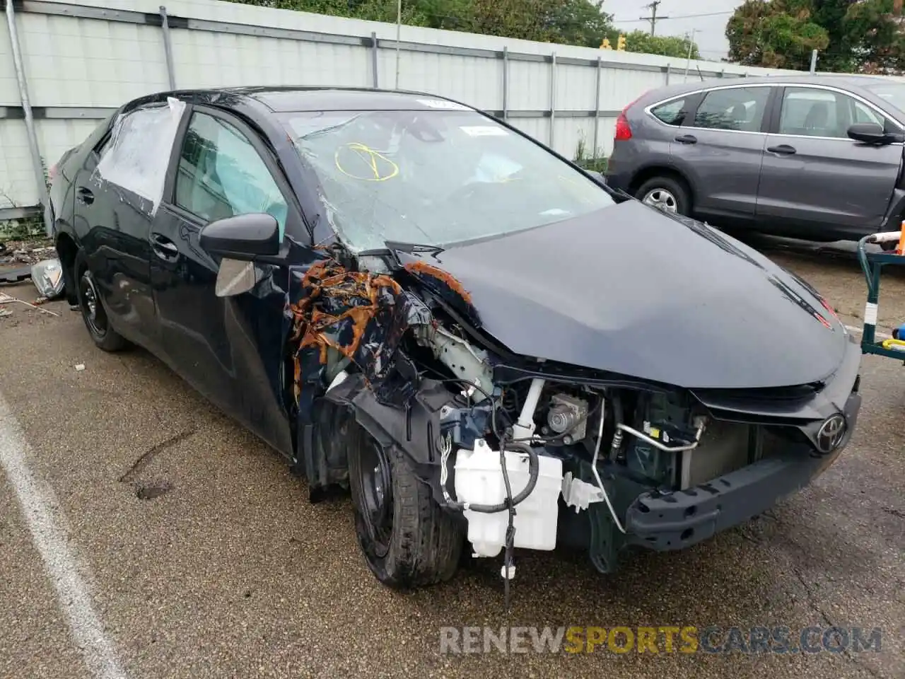 1 Photograph of a damaged car 2T1BURHE9KC192514 TOYOTA COROLLA 2019