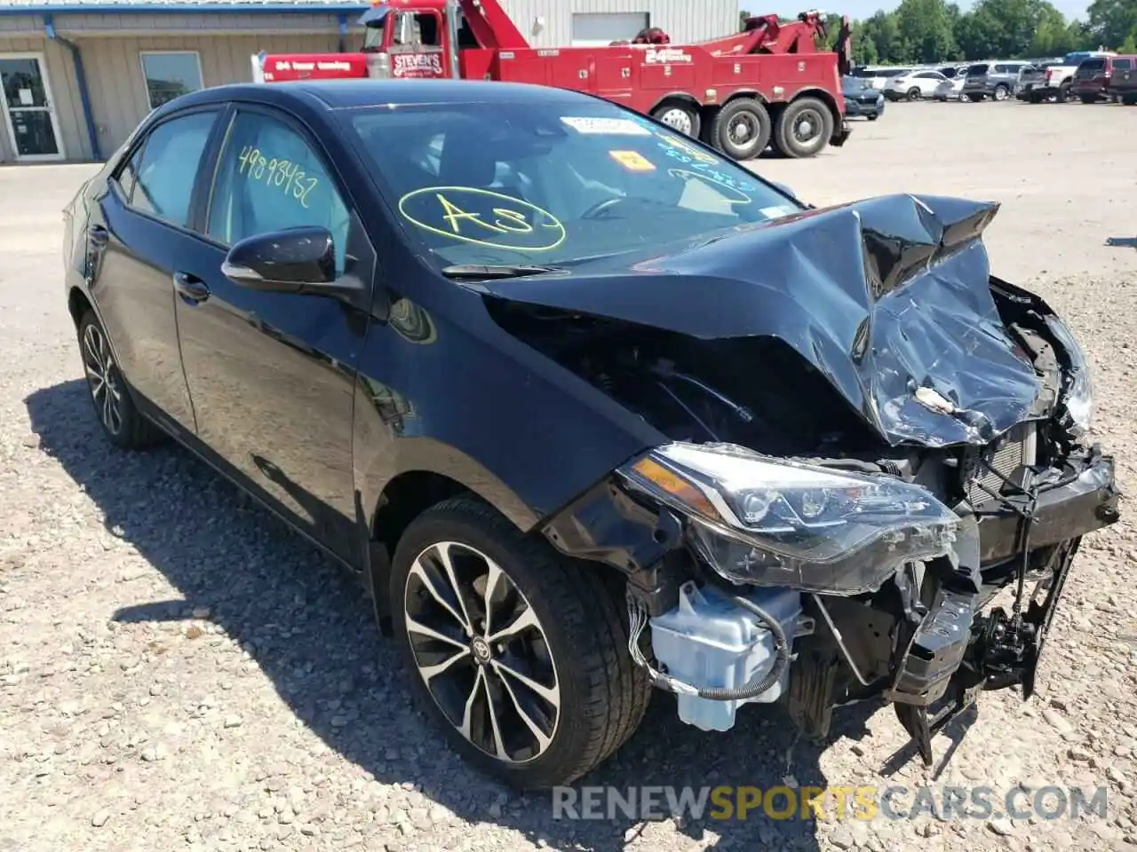 1 Photograph of a damaged car 2T1BURHE9KC192593 TOYOTA COROLLA 2019