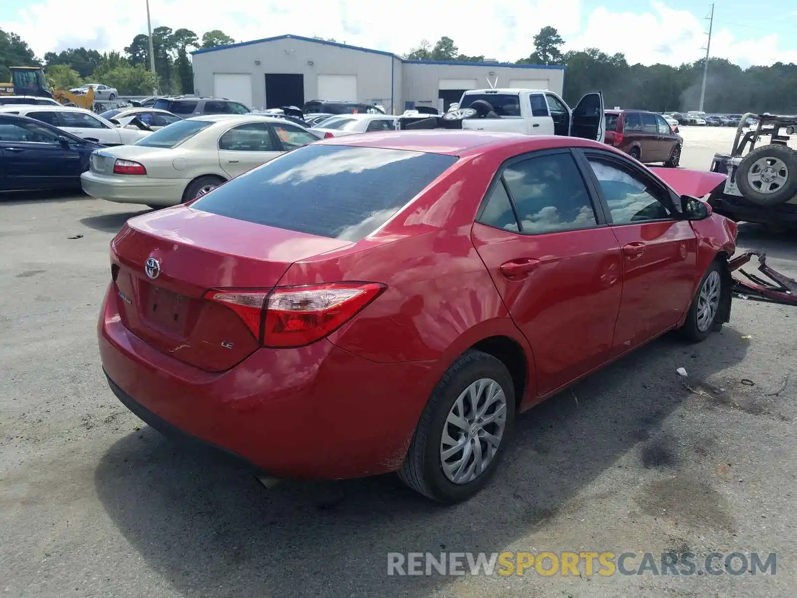 4 Photograph of a damaged car 2T1BURHE9KC193887 TOYOTA COROLLA 2019