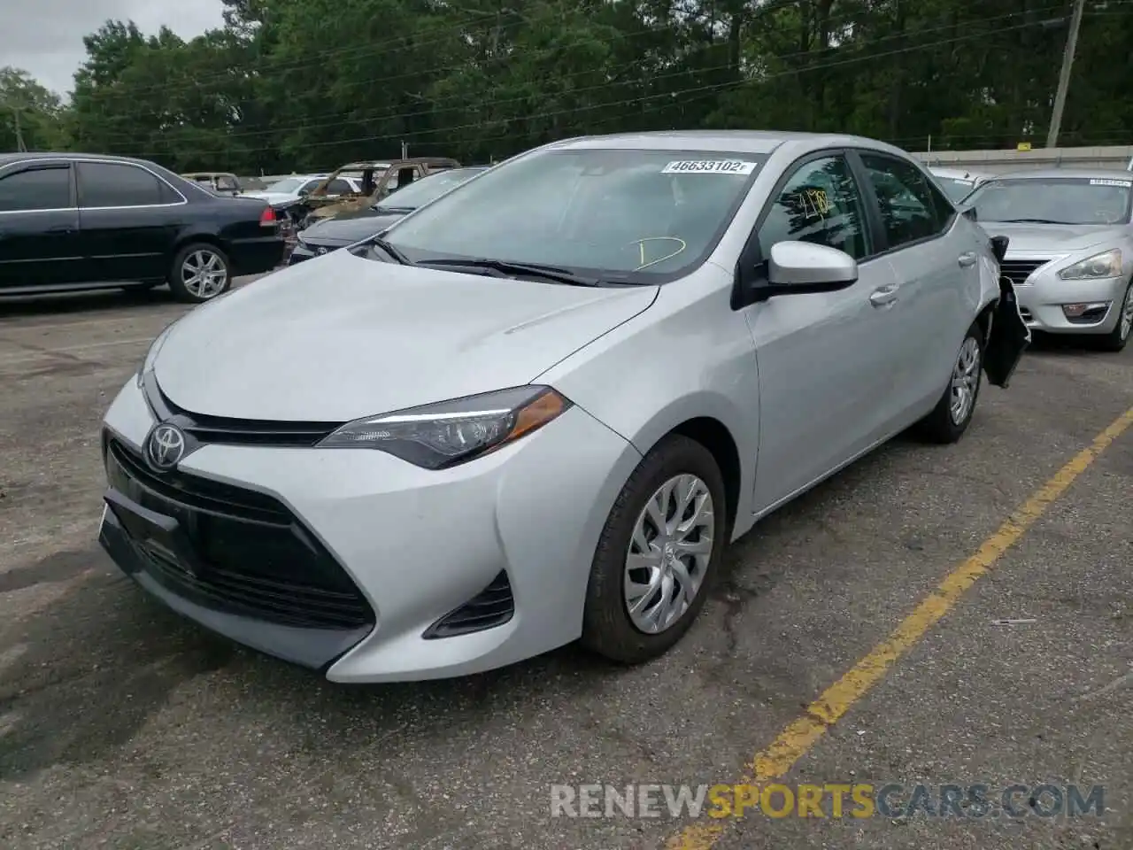 2 Photograph of a damaged car 2T1BURHE9KC194120 TOYOTA COROLLA 2019