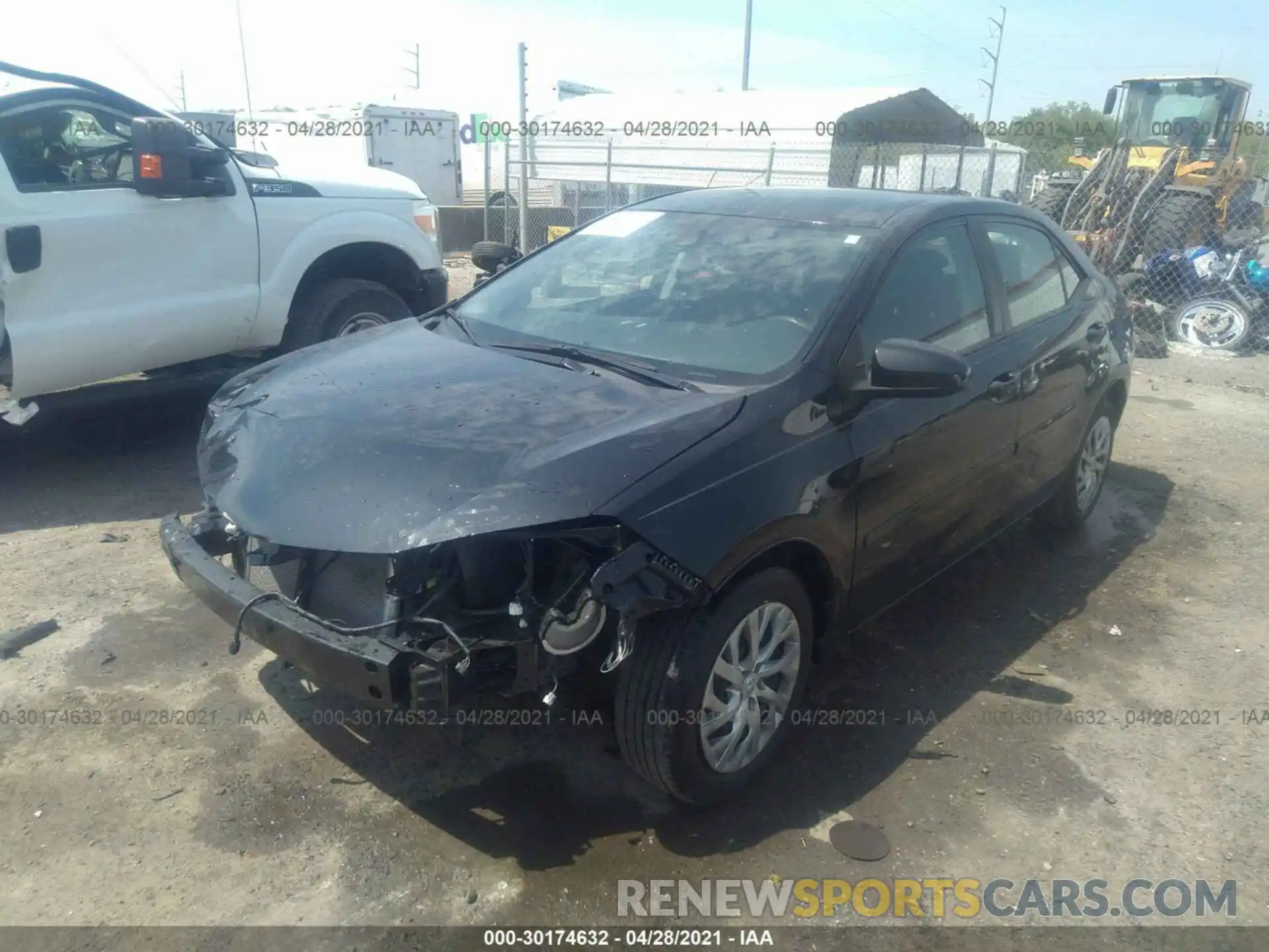 2 Photograph of a damaged car 2T1BURHE9KC194442 TOYOTA COROLLA 2019