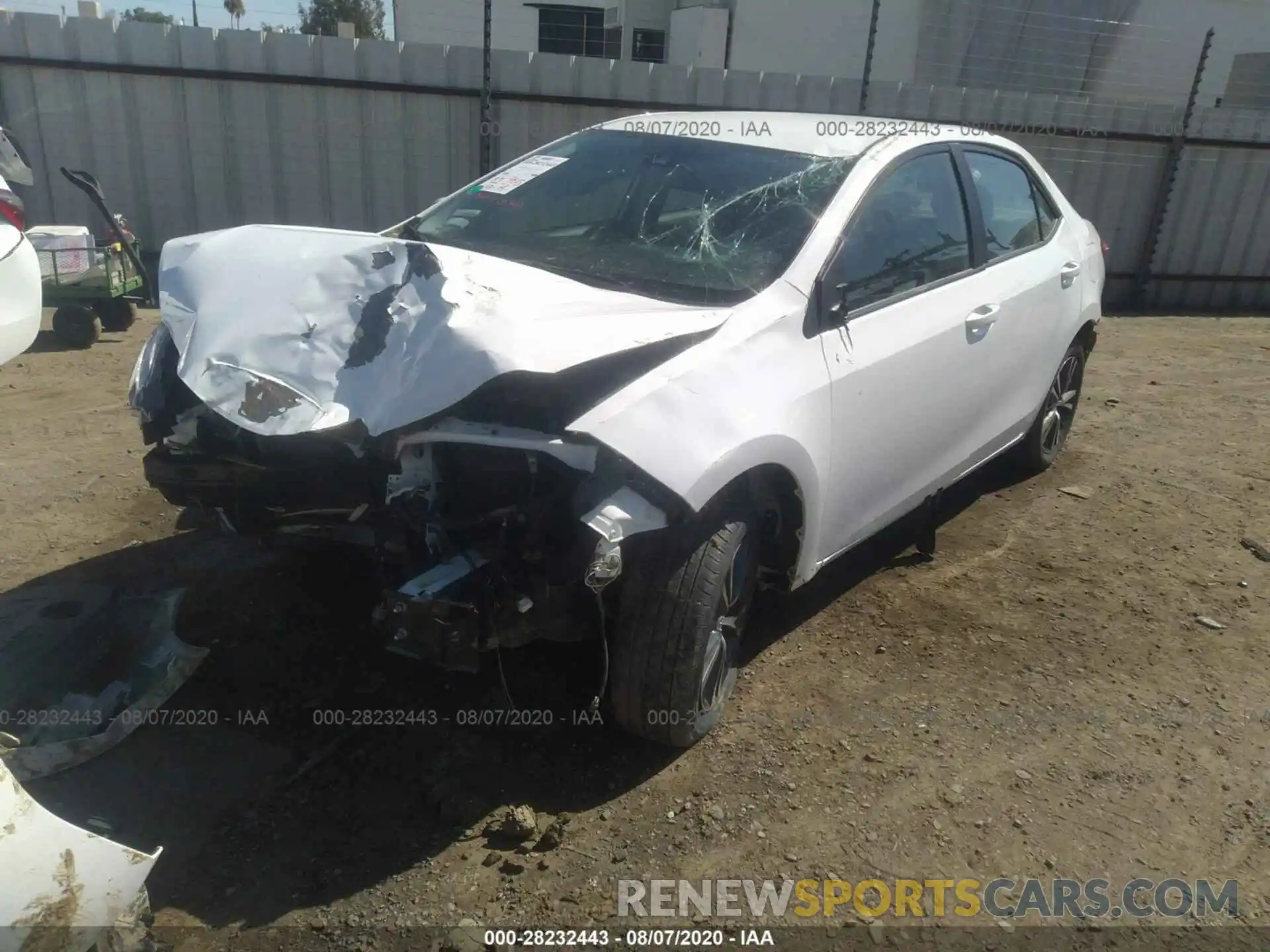 2 Photograph of a damaged car 2T1BURHE9KC195591 TOYOTA COROLLA 2019