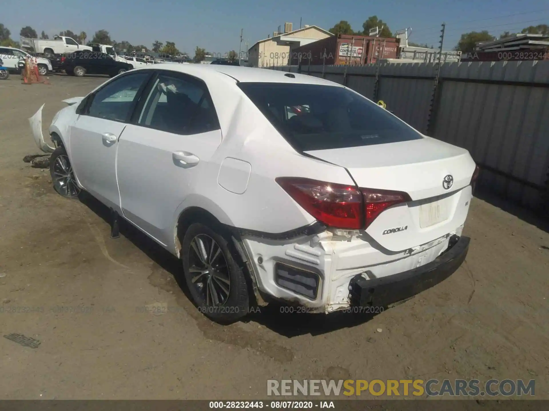 3 Photograph of a damaged car 2T1BURHE9KC195591 TOYOTA COROLLA 2019