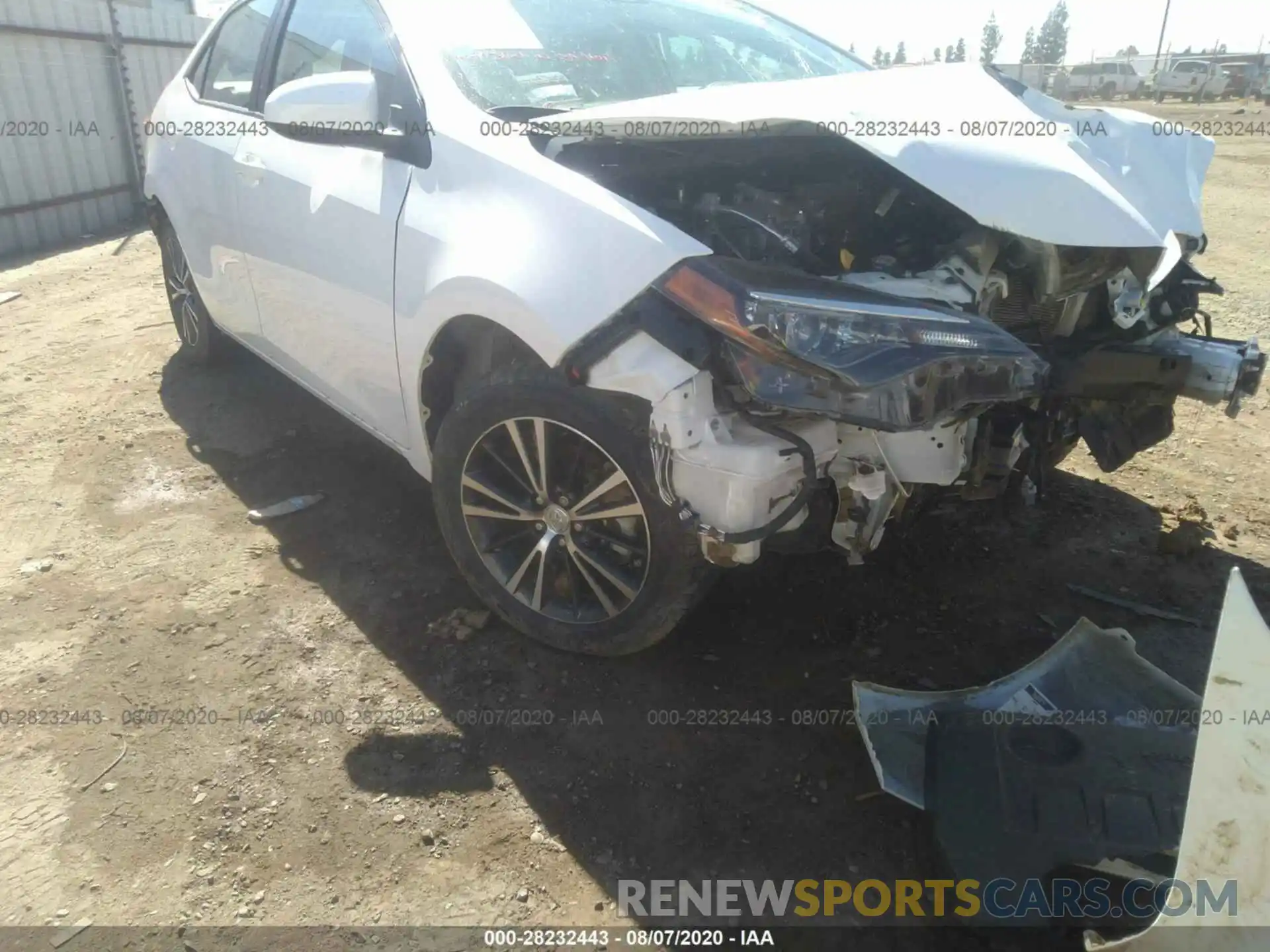 6 Photograph of a damaged car 2T1BURHE9KC195591 TOYOTA COROLLA 2019