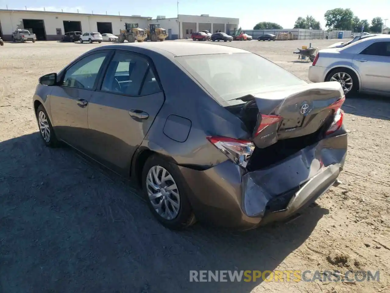 3 Photograph of a damaged car 2T1BURHE9KC195641 TOYOTA COROLLA 2019