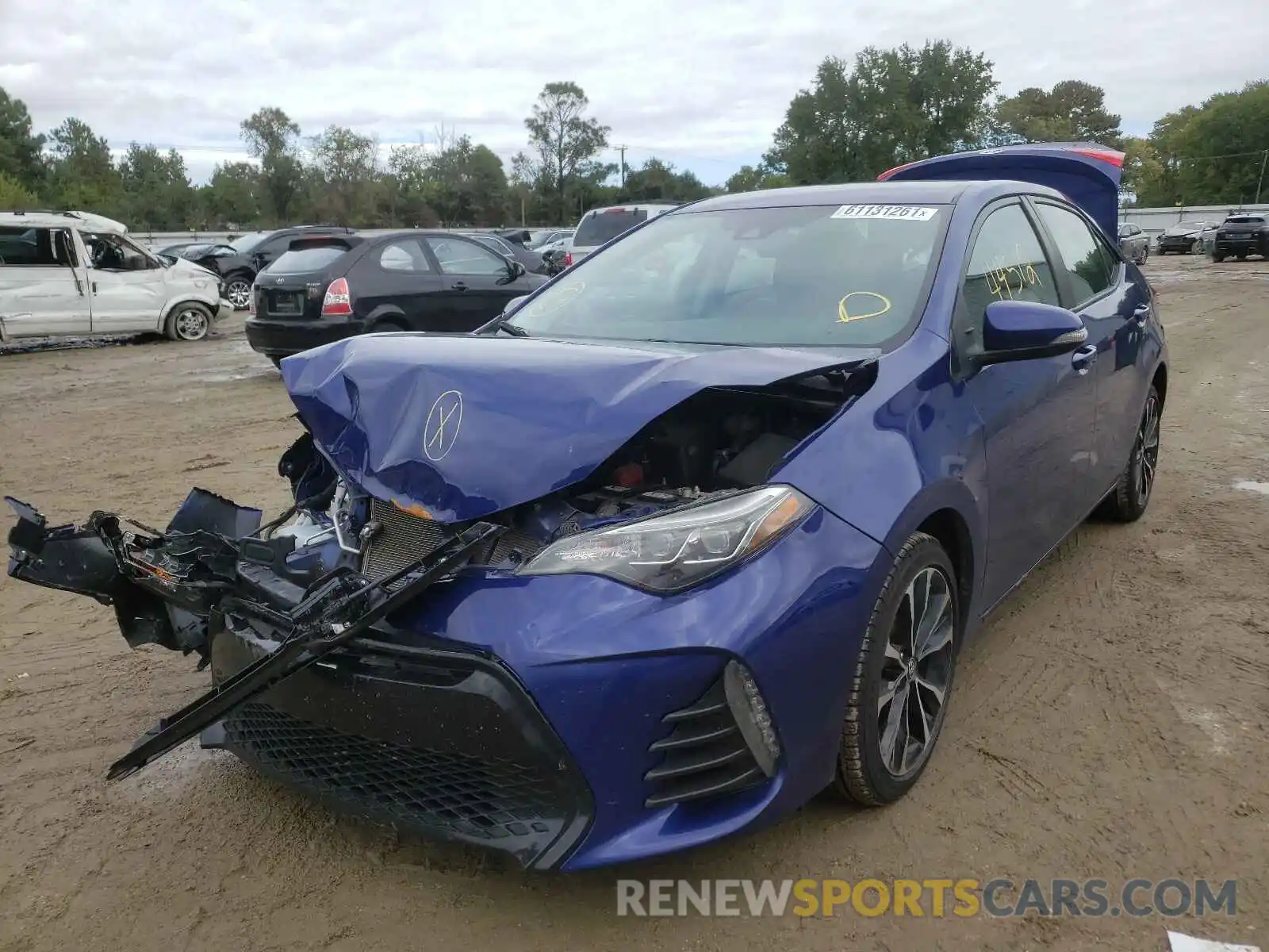 2 Photograph of a damaged car 2T1BURHE9KC196076 TOYOTA COROLLA 2019