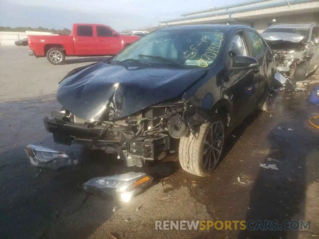 2 Photograph of a damaged car 2T1BURHE9KC196966 TOYOTA COROLLA 2019