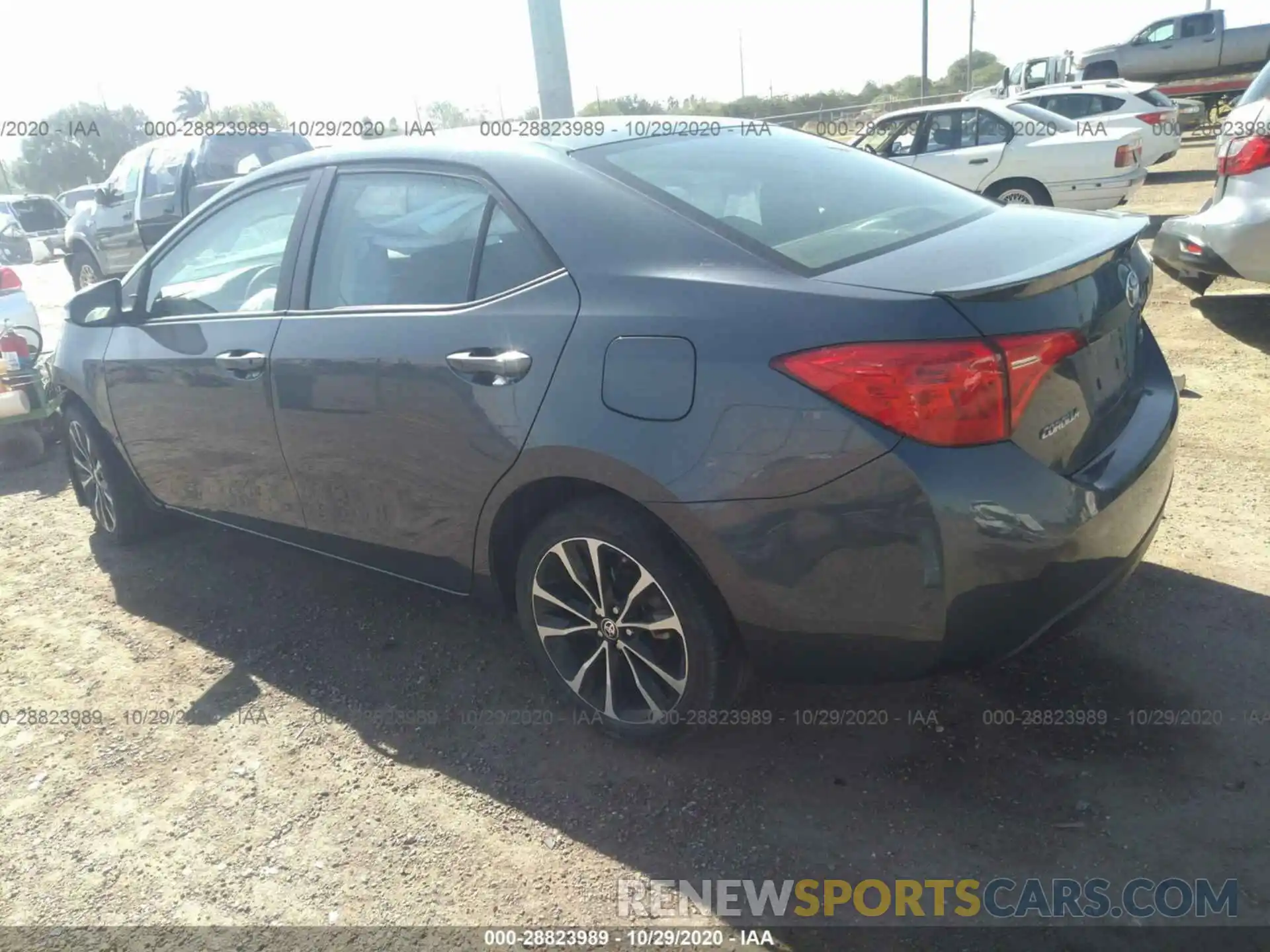 3 Photograph of a damaged car 2T1BURHE9KC197020 TOYOTA COROLLA 2019