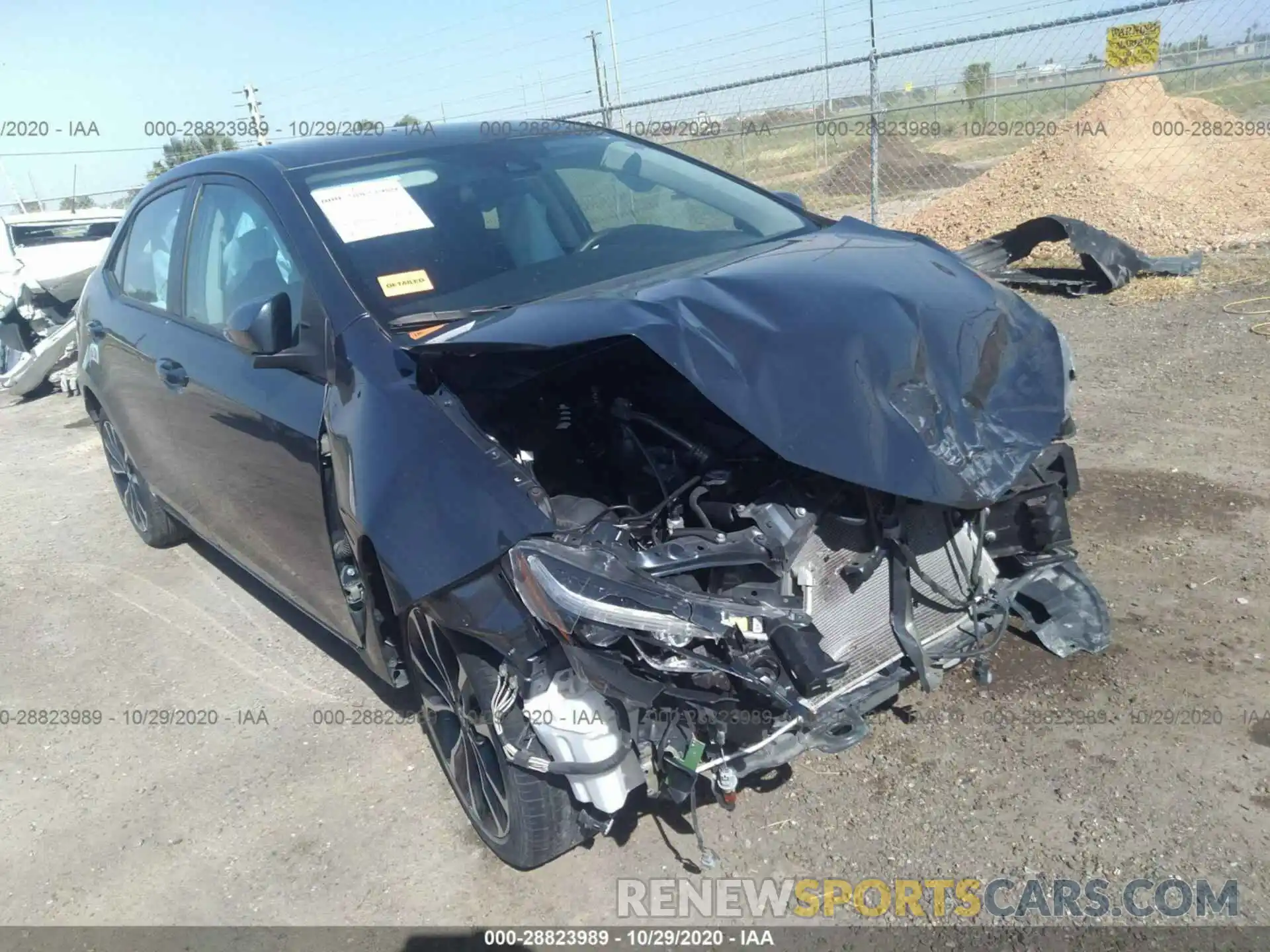 6 Photograph of a damaged car 2T1BURHE9KC197020 TOYOTA COROLLA 2019