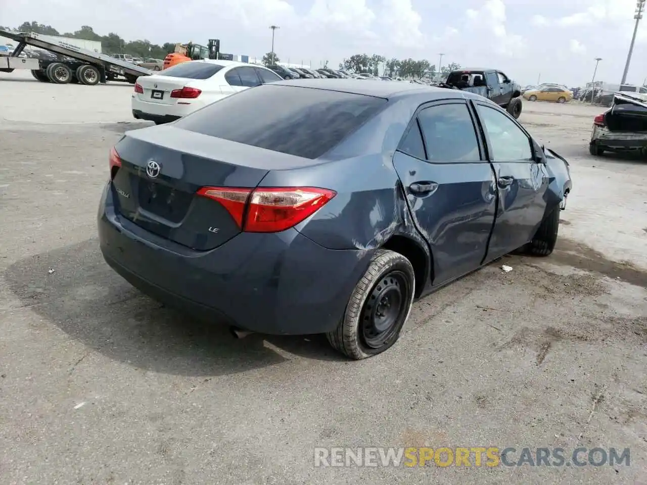 4 Photograph of a damaged car 2T1BURHE9KC198541 TOYOTA COROLLA 2019