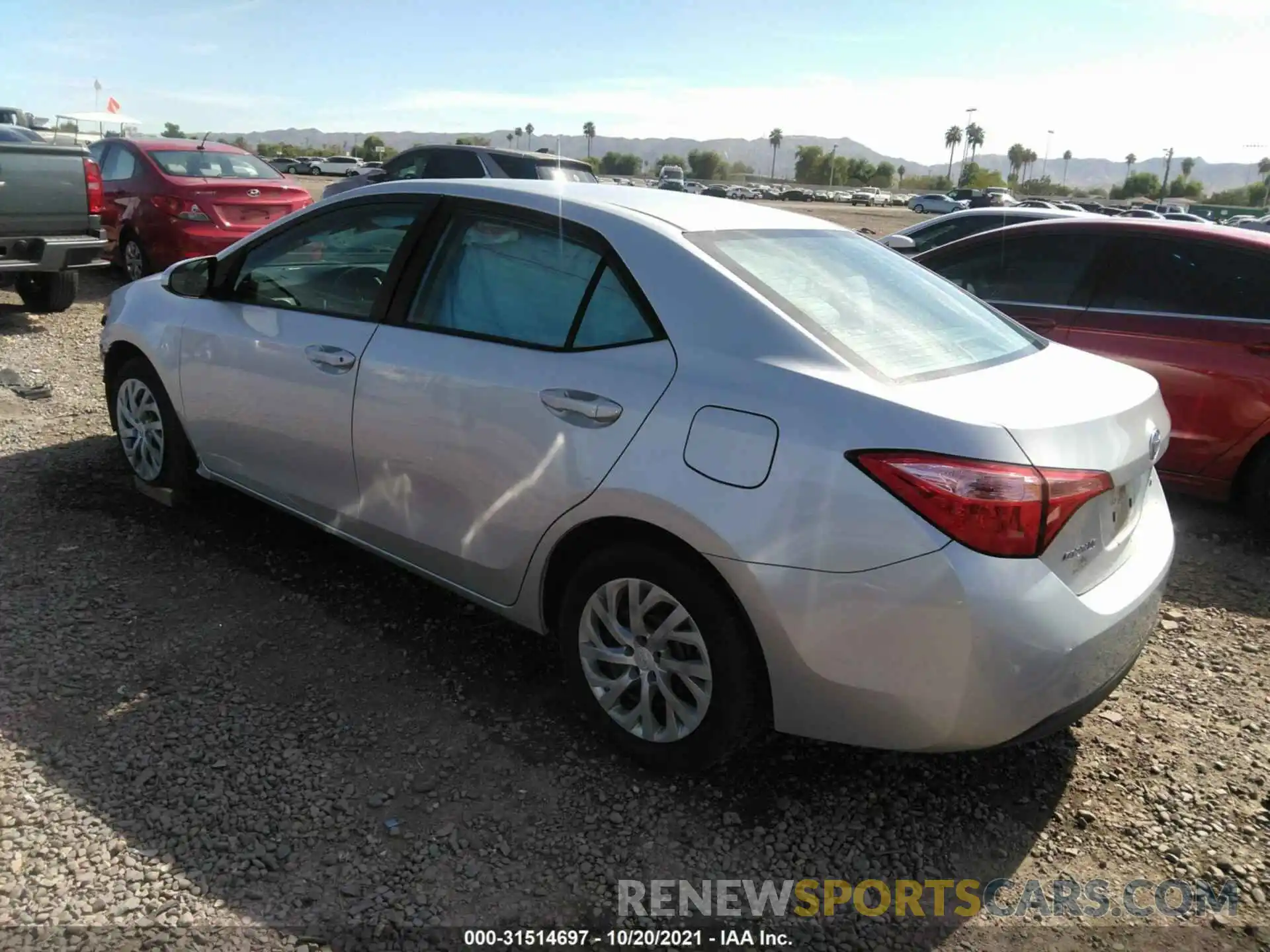 3 Photograph of a damaged car 2T1BURHE9KC199219 TOYOTA COROLLA 2019