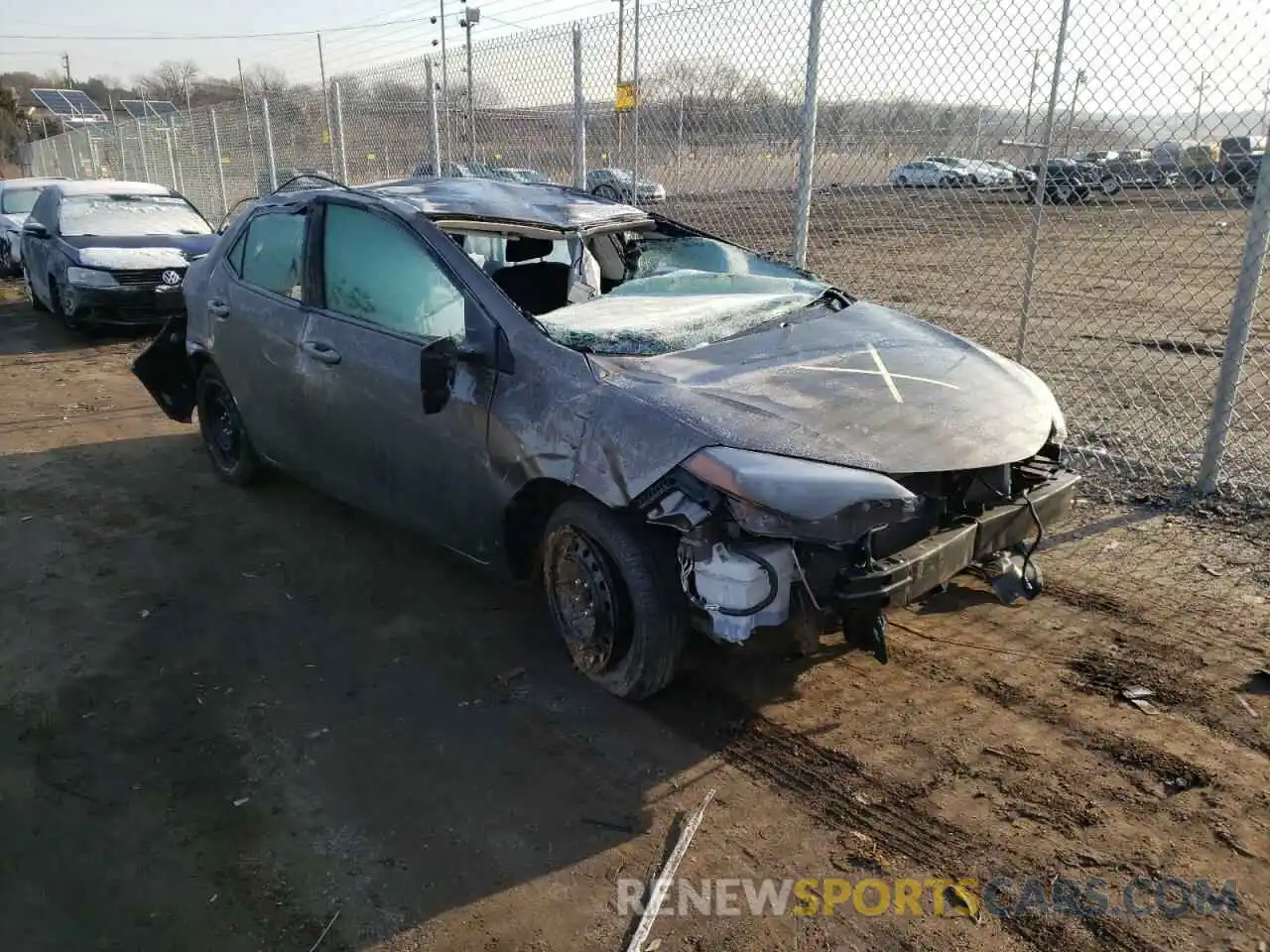 1 Photograph of a damaged car 2T1BURHE9KC199625 TOYOTA COROLLA 2019