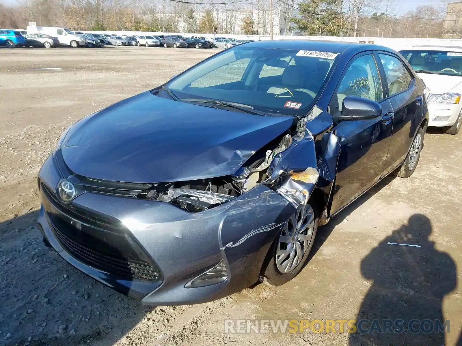 2 Photograph of a damaged car 2T1BURHE9KC199639 TOYOTA COROLLA 2019