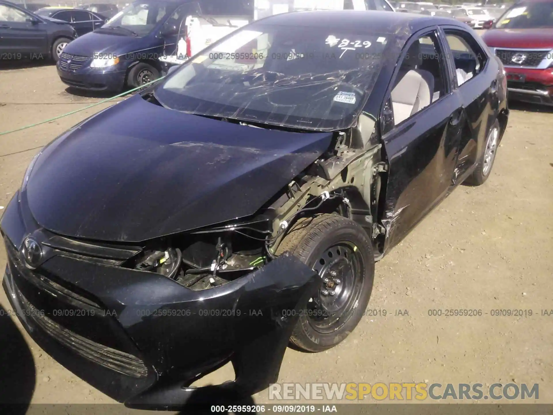 6 Фотография поврежденного автомобиля 2T1BURHE9KC201325 TOYOTA COROLLA 2019