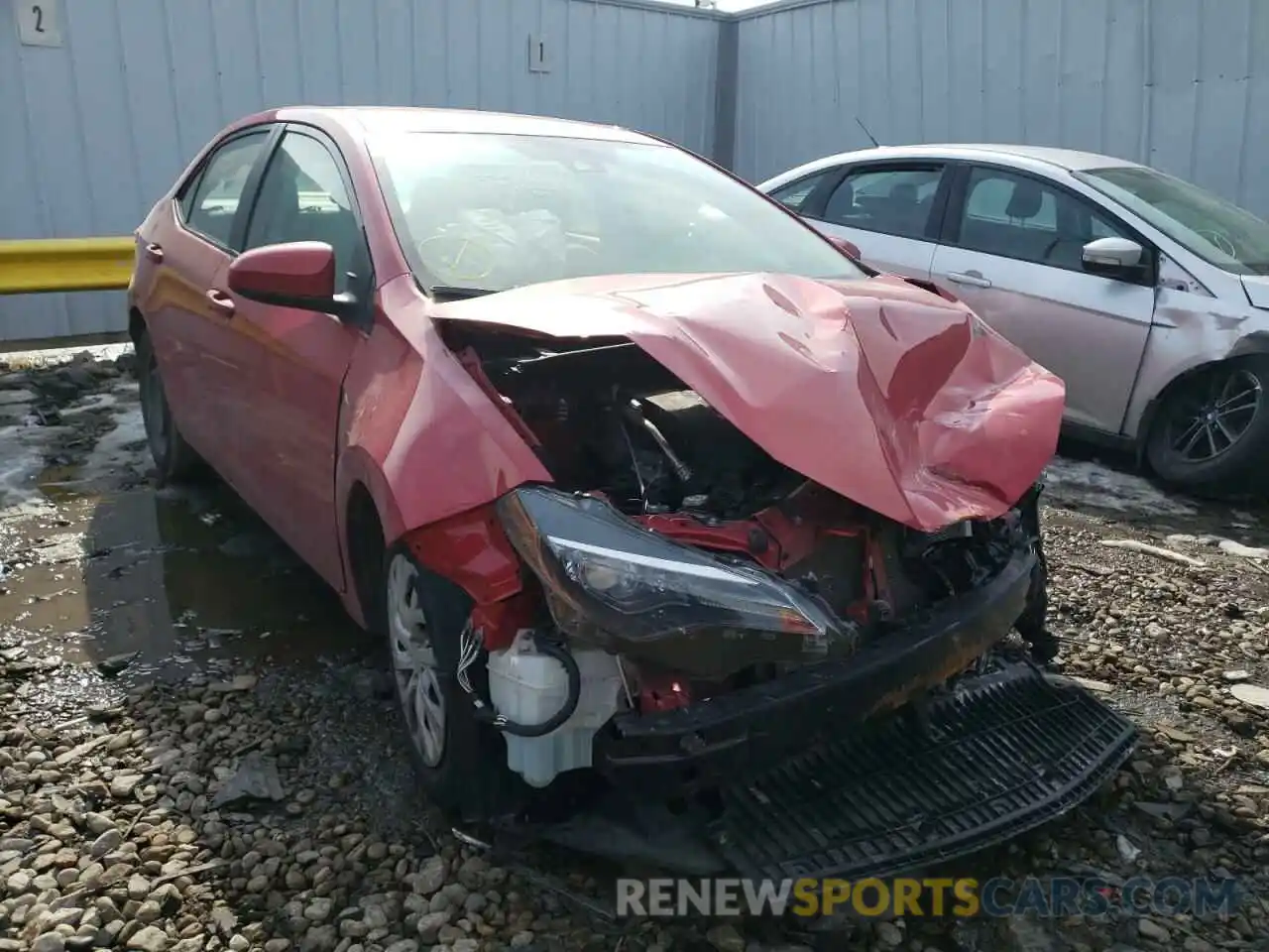 1 Photograph of a damaged car 2T1BURHE9KC202006 TOYOTA COROLLA 2019