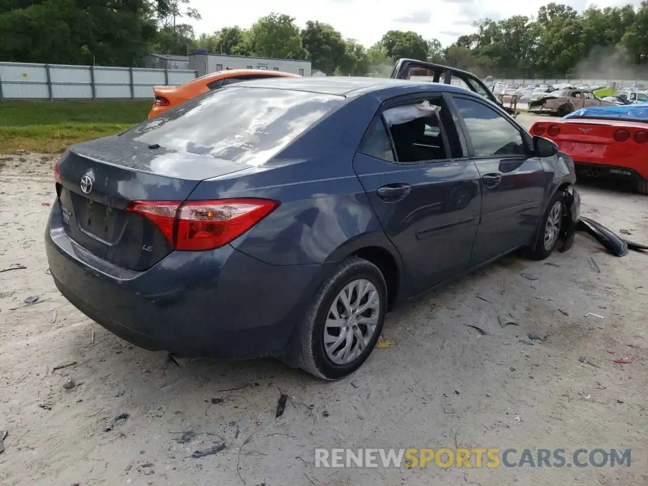 4 Photograph of a damaged car 2T1BURHE9KC202197 TOYOTA COROLLA 2019