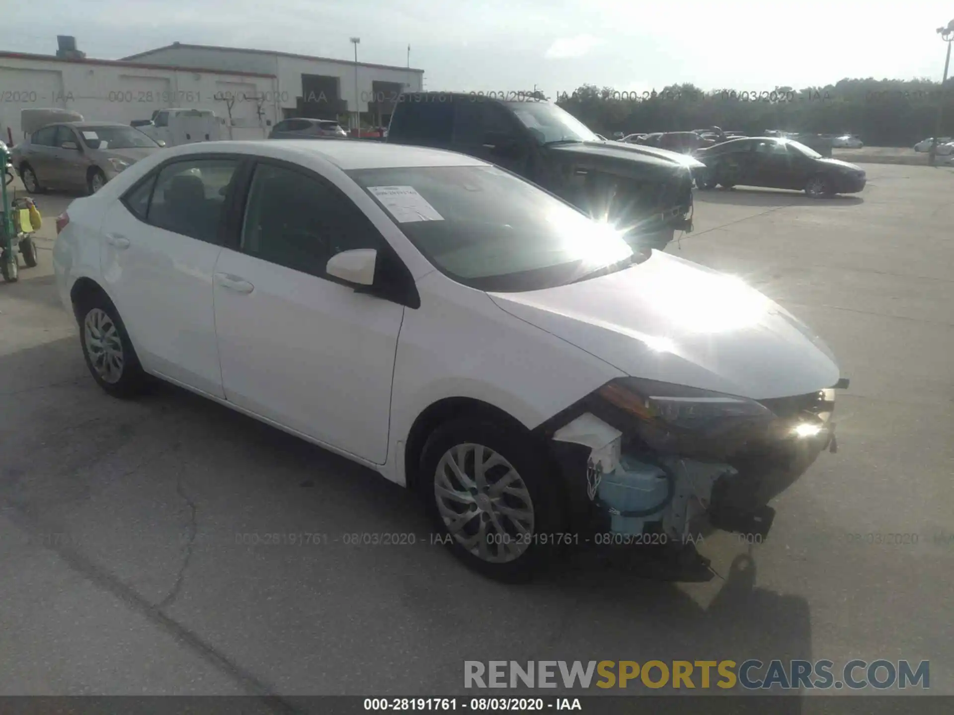 1 Photograph of a damaged car 2T1BURHE9KC202832 TOYOTA COROLLA 2019