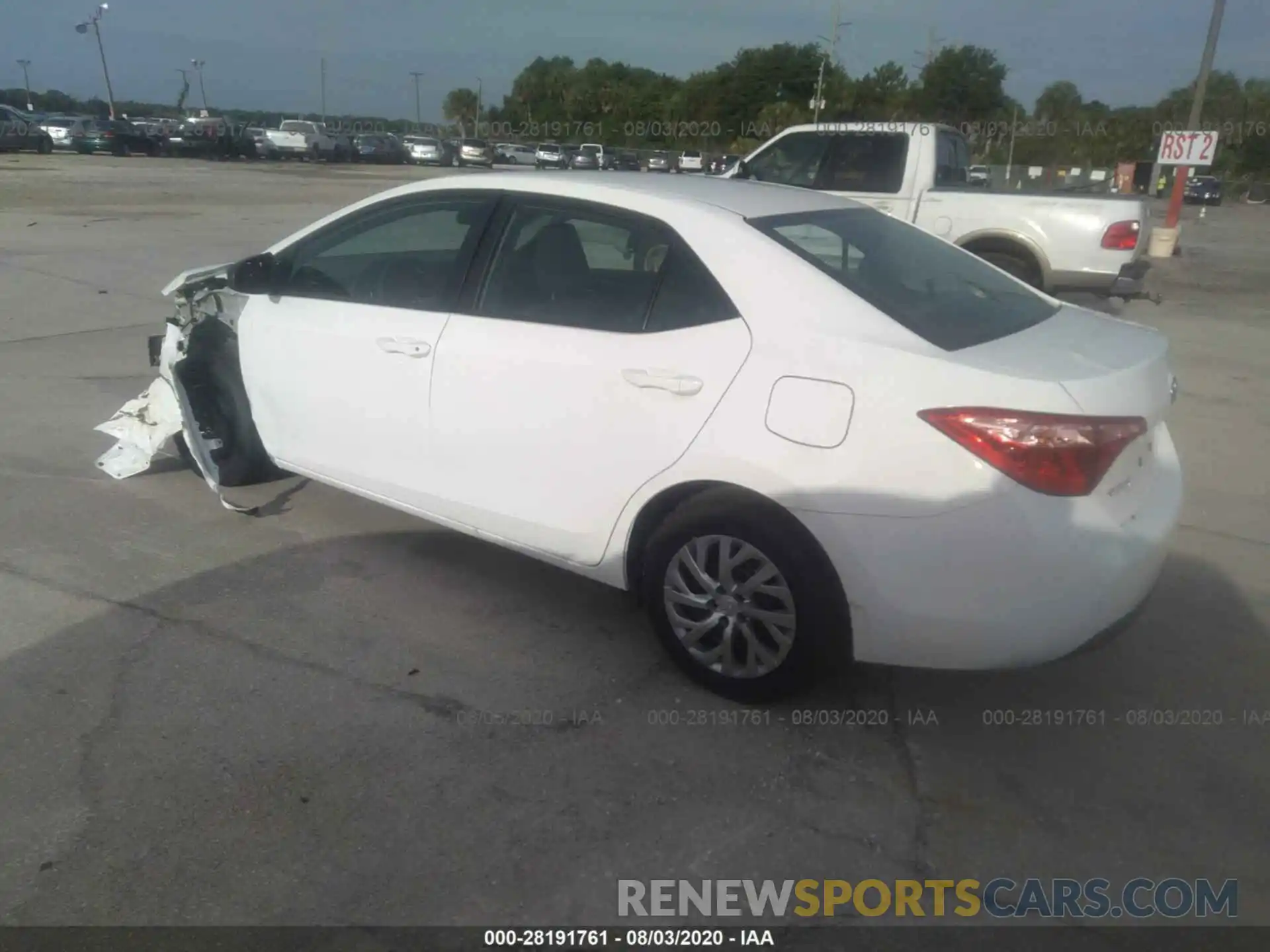 3 Photograph of a damaged car 2T1BURHE9KC202832 TOYOTA COROLLA 2019