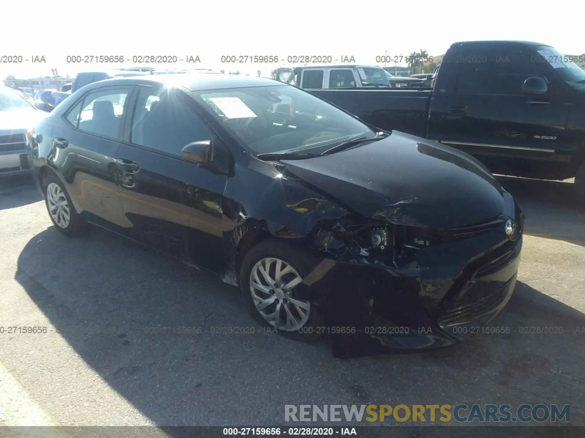 1 Photograph of a damaged car 2T1BURHE9KC202894 TOYOTA COROLLA 2019