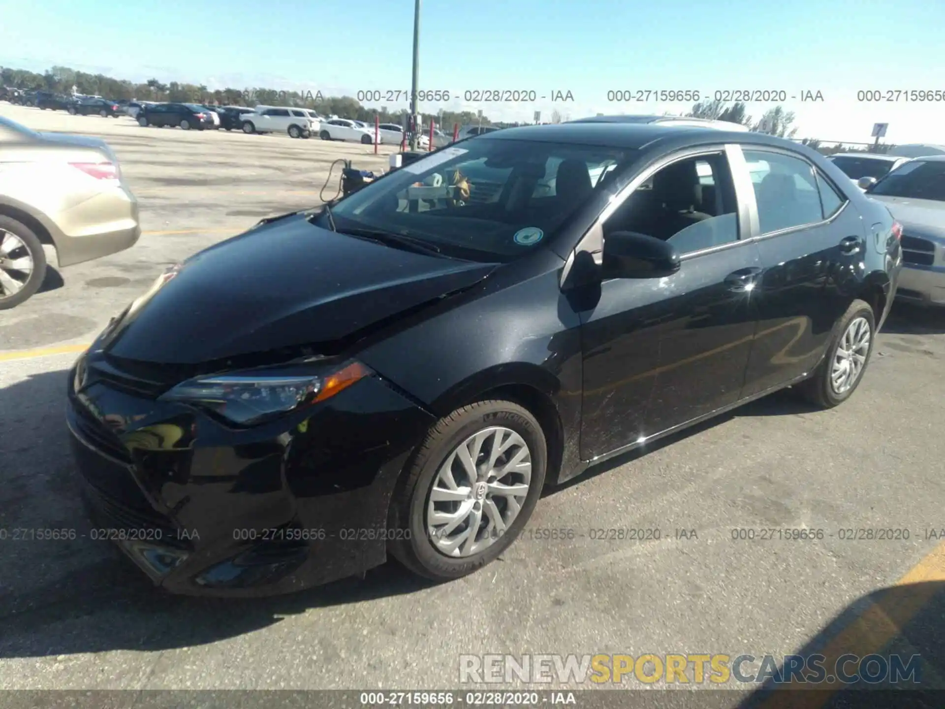 2 Photograph of a damaged car 2T1BURHE9KC202894 TOYOTA COROLLA 2019