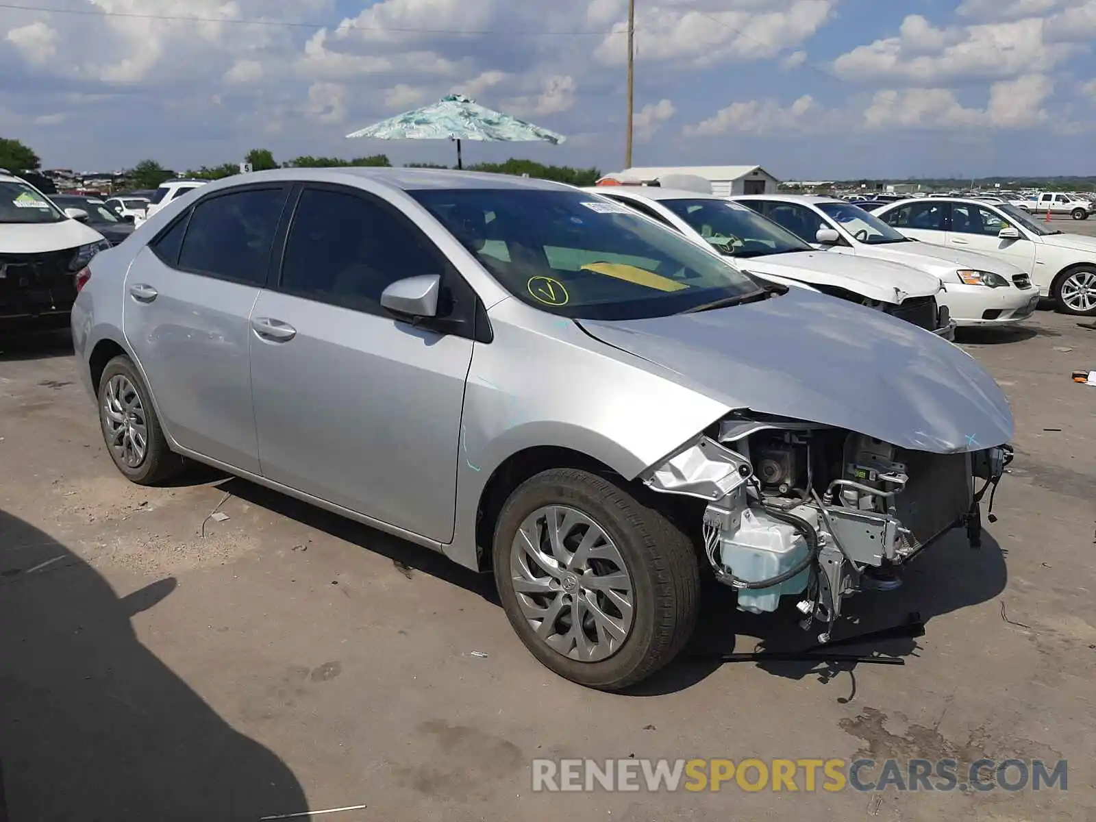 1 Photograph of a damaged car 2T1BURHE9KC203785 TOYOTA COROLLA 2019