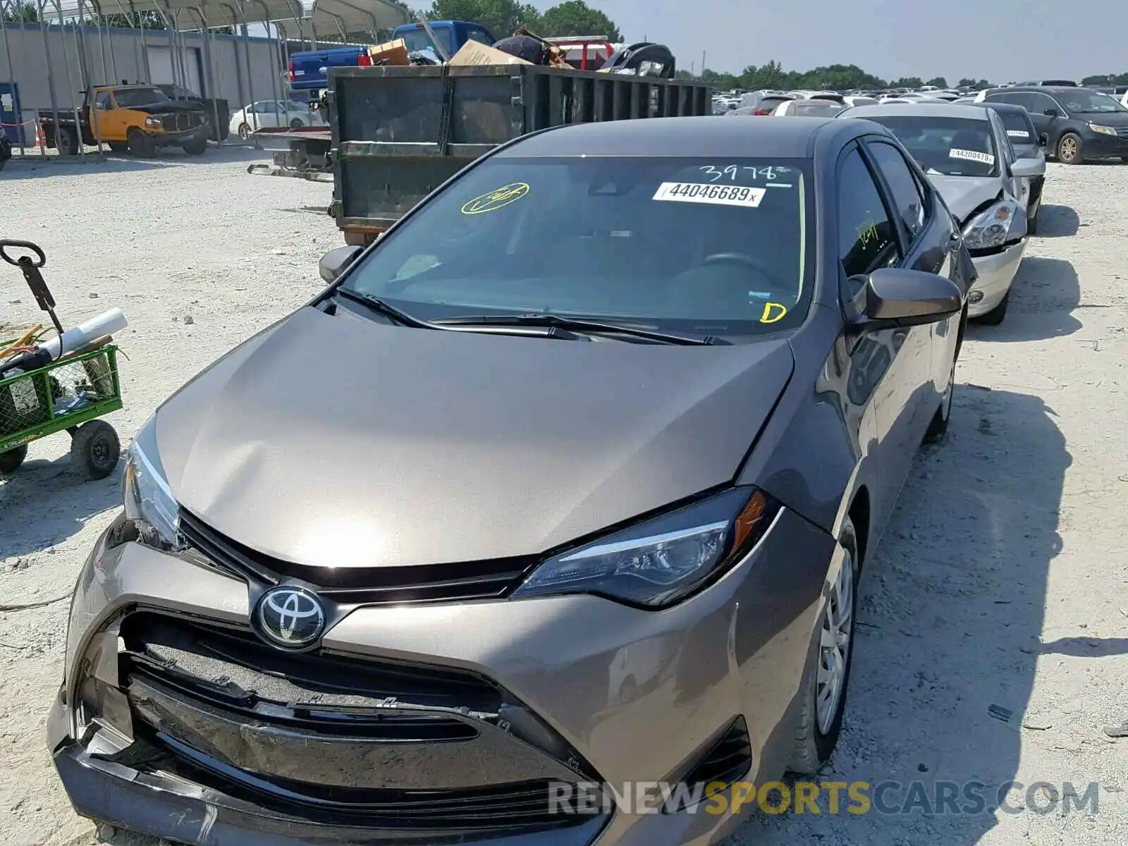 2 Photograph of a damaged car 2T1BURHE9KC203978 TOYOTA COROLLA 2019