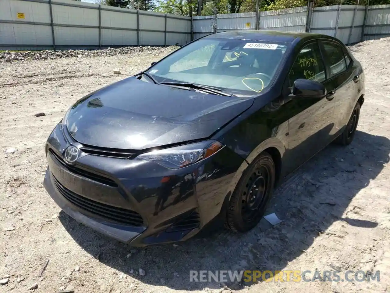 2 Photograph of a damaged car 2T1BURHE9KC204547 TOYOTA COROLLA 2019