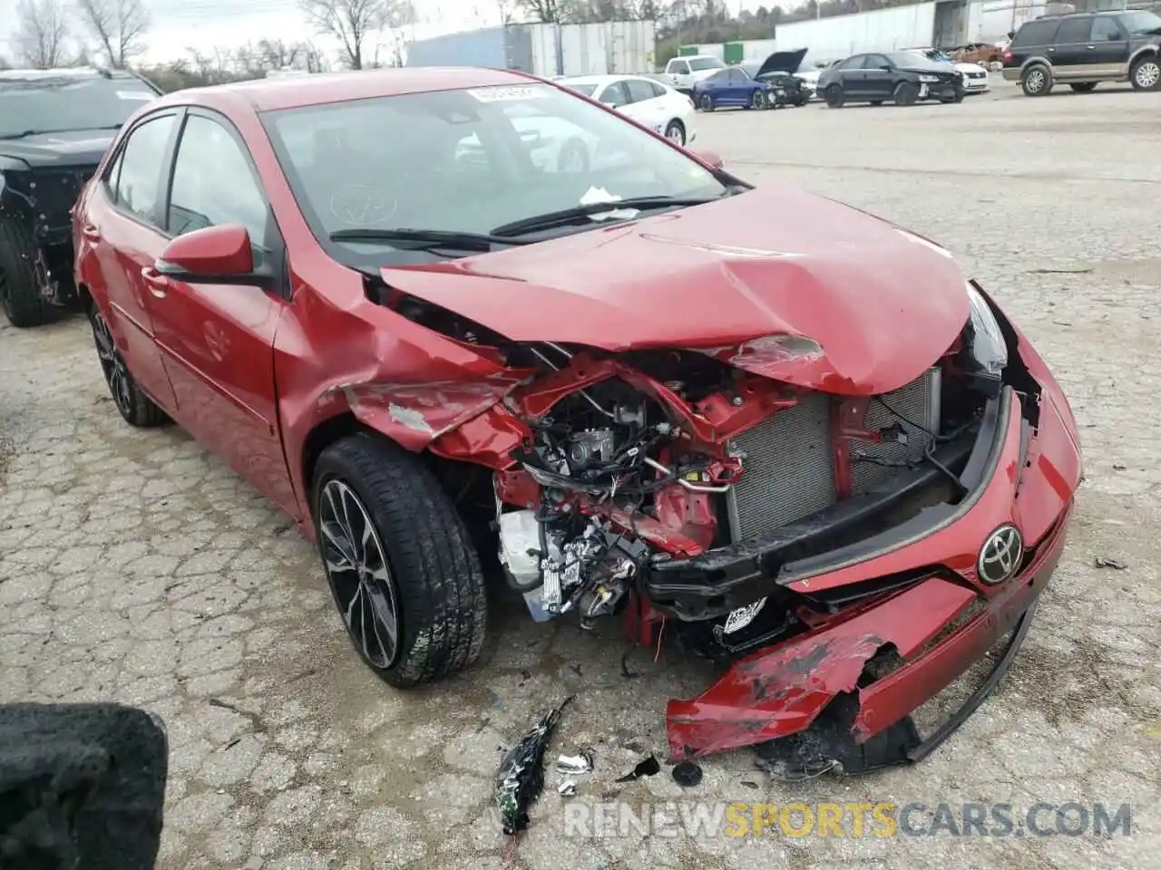 1 Photograph of a damaged car 2T1BURHE9KC205200 TOYOTA COROLLA 2019