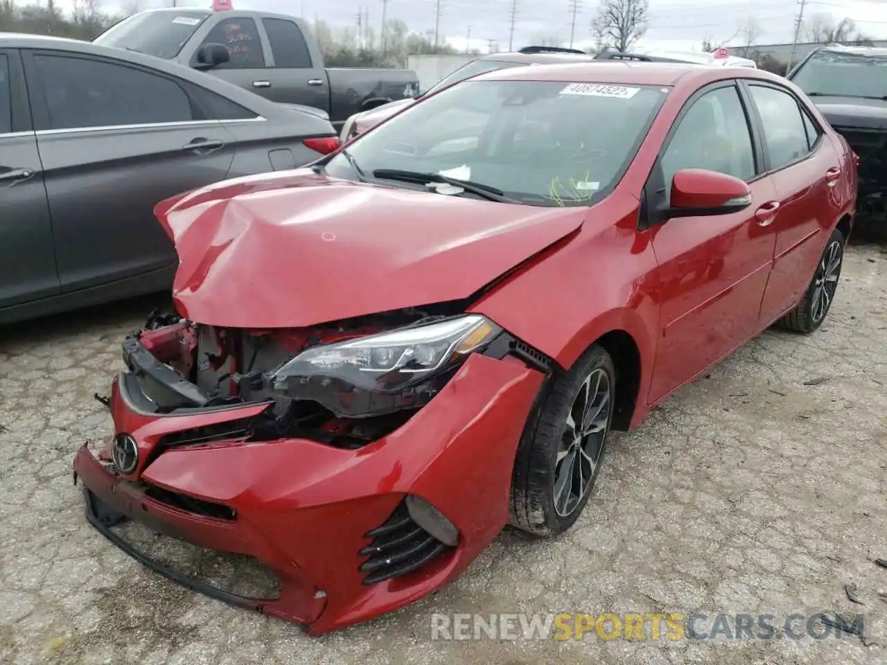 2 Photograph of a damaged car 2T1BURHE9KC205200 TOYOTA COROLLA 2019