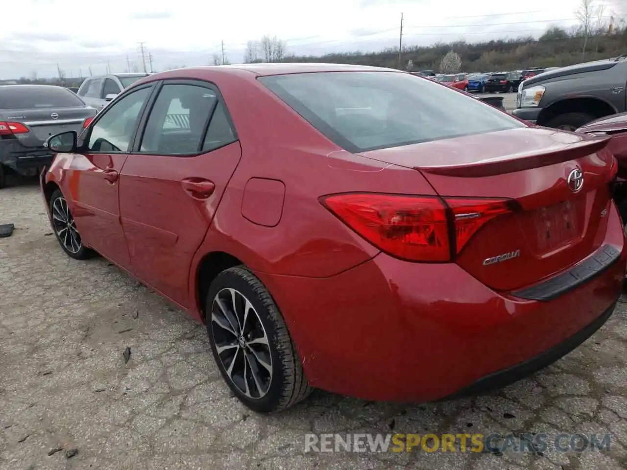 3 Photograph of a damaged car 2T1BURHE9KC205200 TOYOTA COROLLA 2019