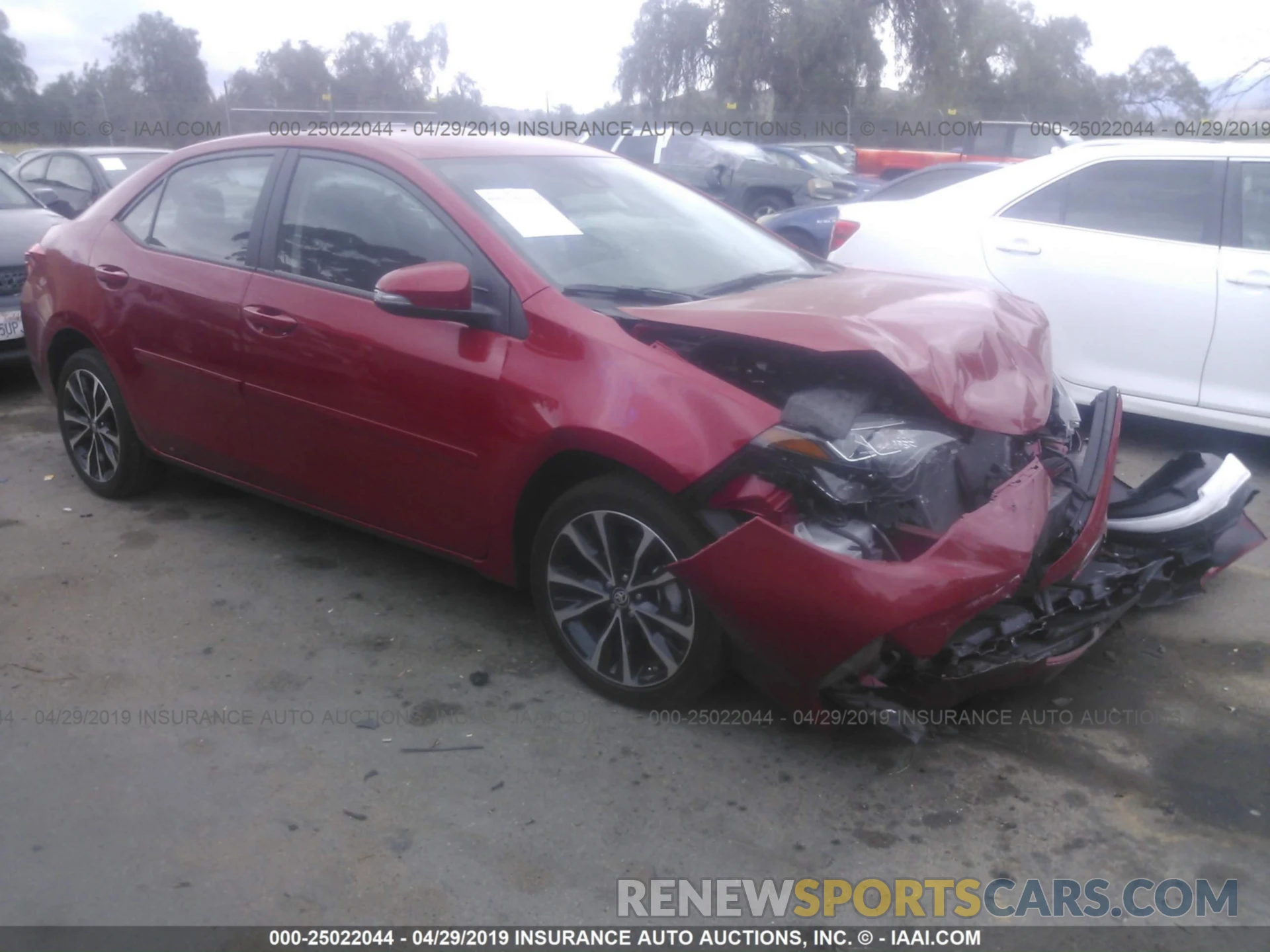 1 Photograph of a damaged car 2T1BURHE9KC205228 TOYOTA COROLLA 2019