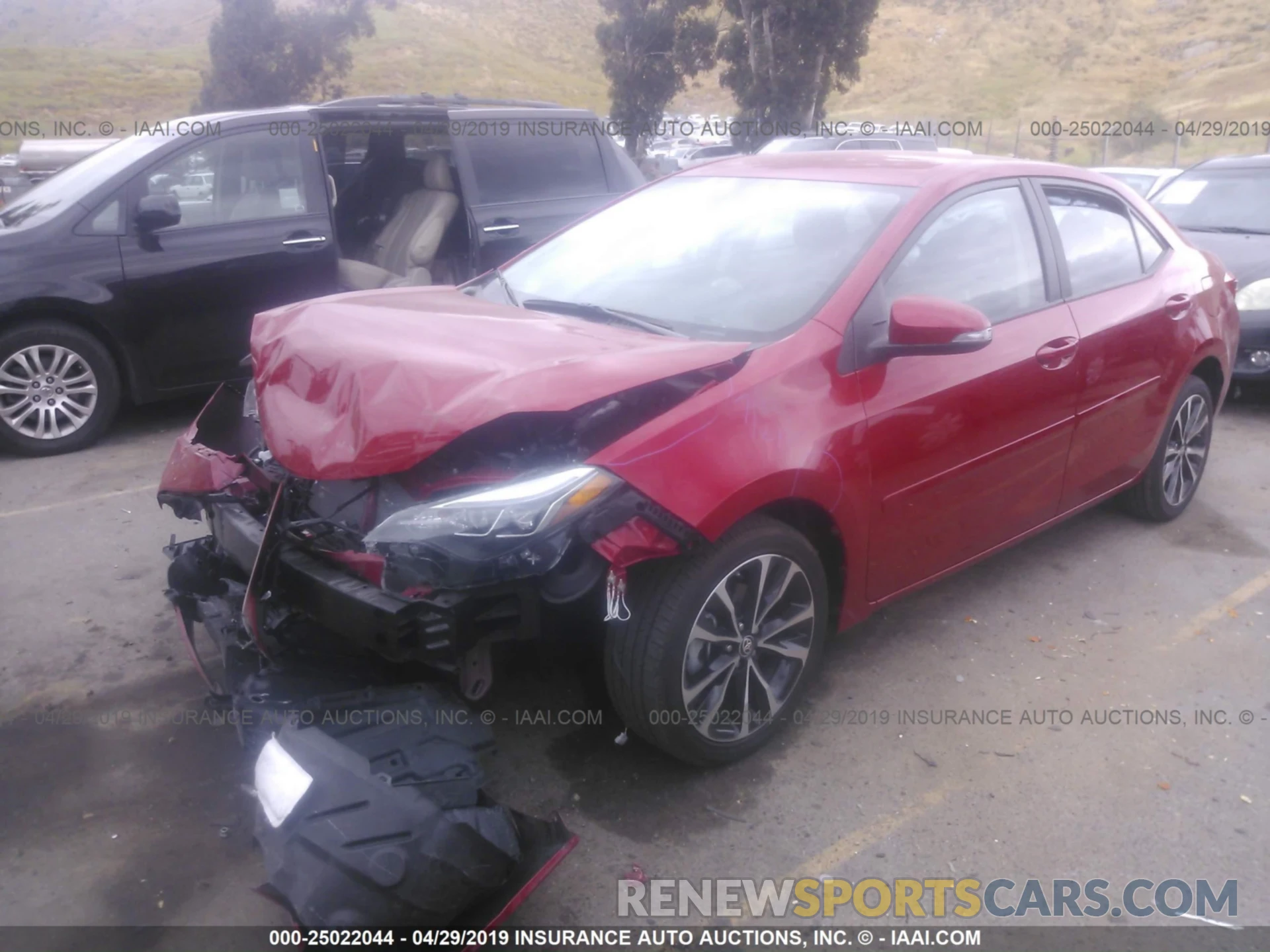 2 Photograph of a damaged car 2T1BURHE9KC205228 TOYOTA COROLLA 2019