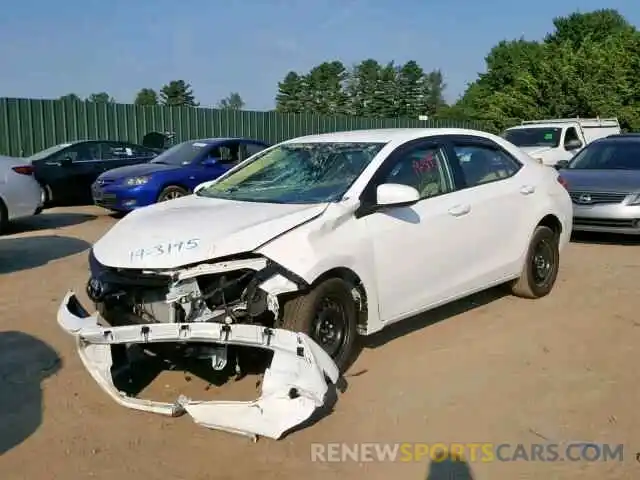 2 Photograph of a damaged car 2T1BURHE9KC205293 TOYOTA COROLLA 2019