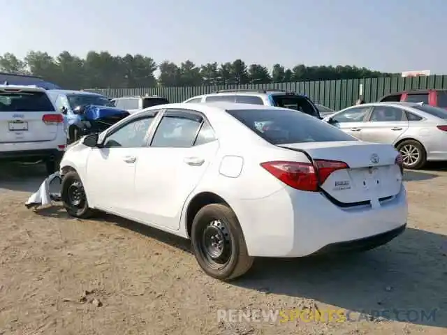 3 Photograph of a damaged car 2T1BURHE9KC205293 TOYOTA COROLLA 2019