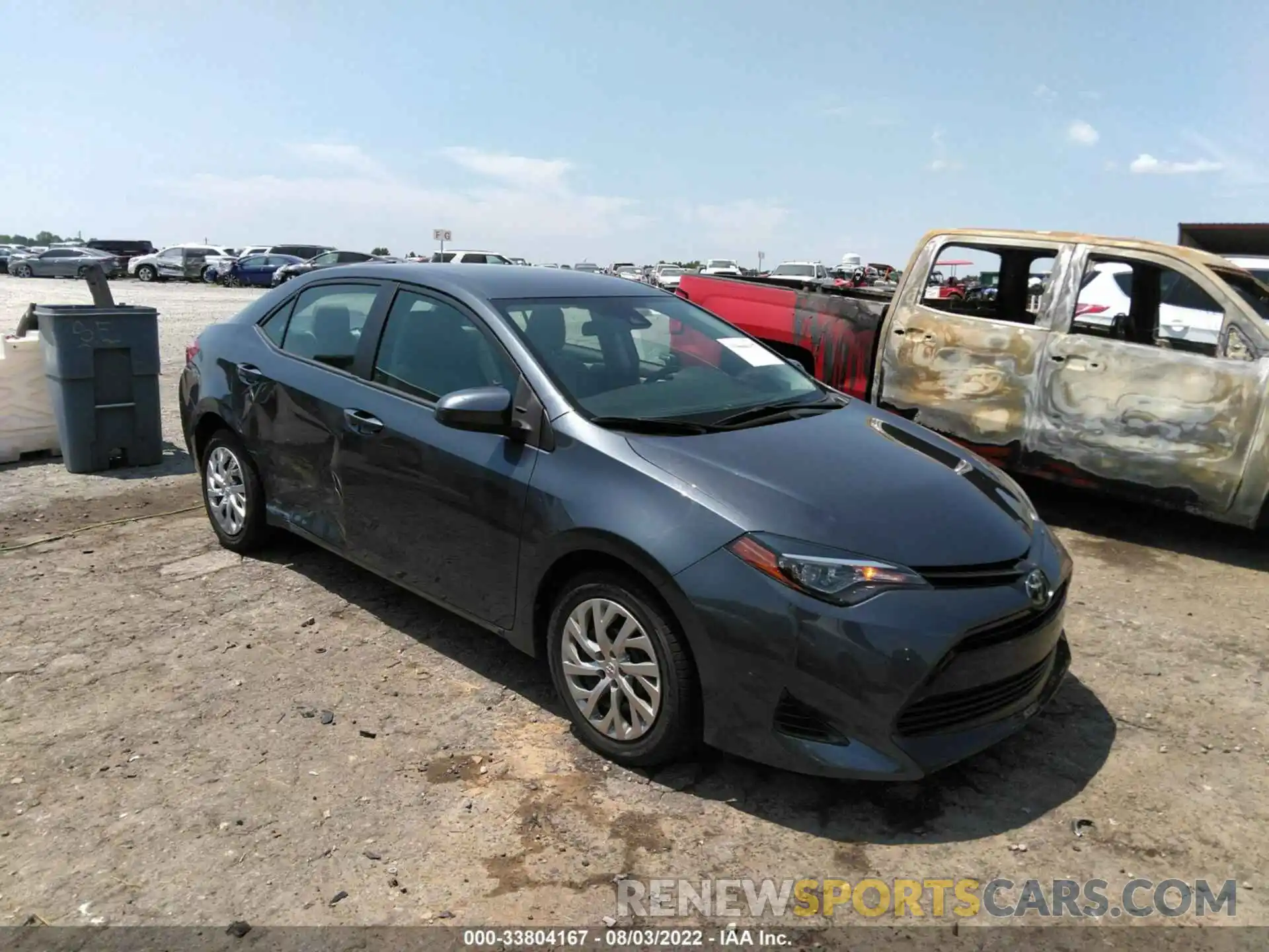 1 Photograph of a damaged car 2T1BURHE9KC205665 TOYOTA COROLLA 2019