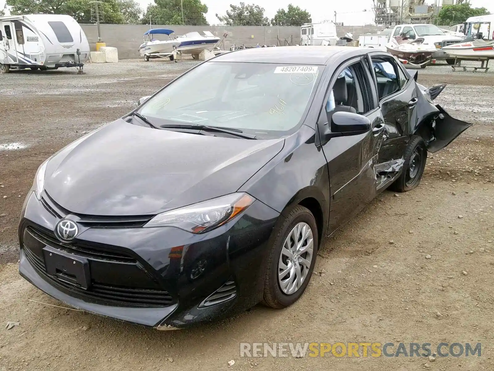 2 Photograph of a damaged car 2T1BURHE9KC206153 TOYOTA COROLLA 2019