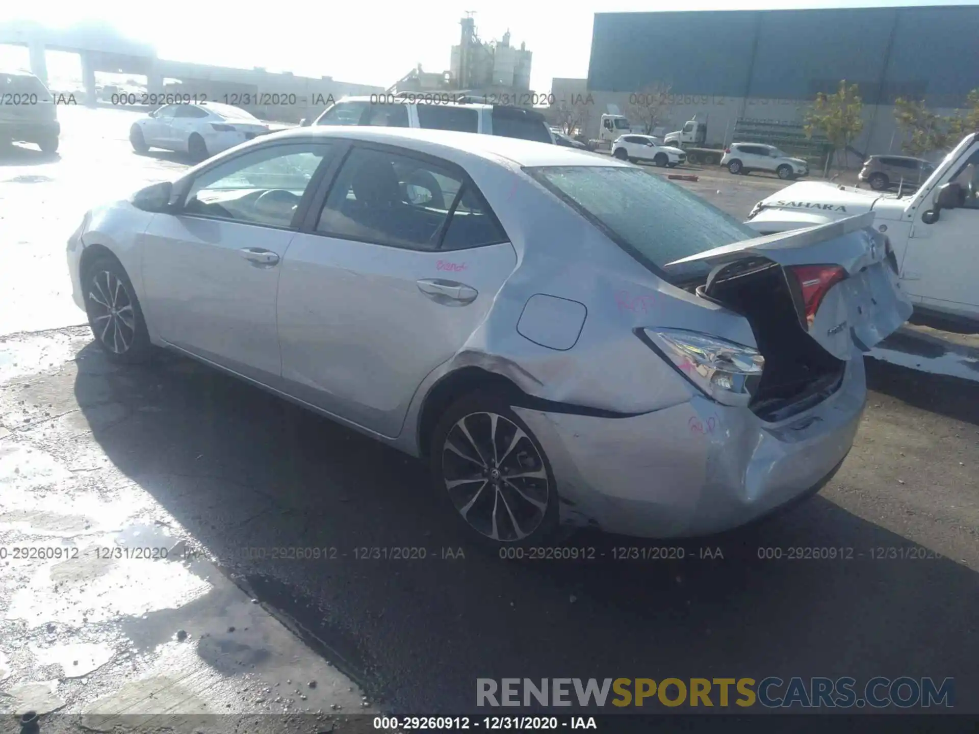 3 Photograph of a damaged car 2T1BURHE9KC206430 TOYOTA COROLLA 2019