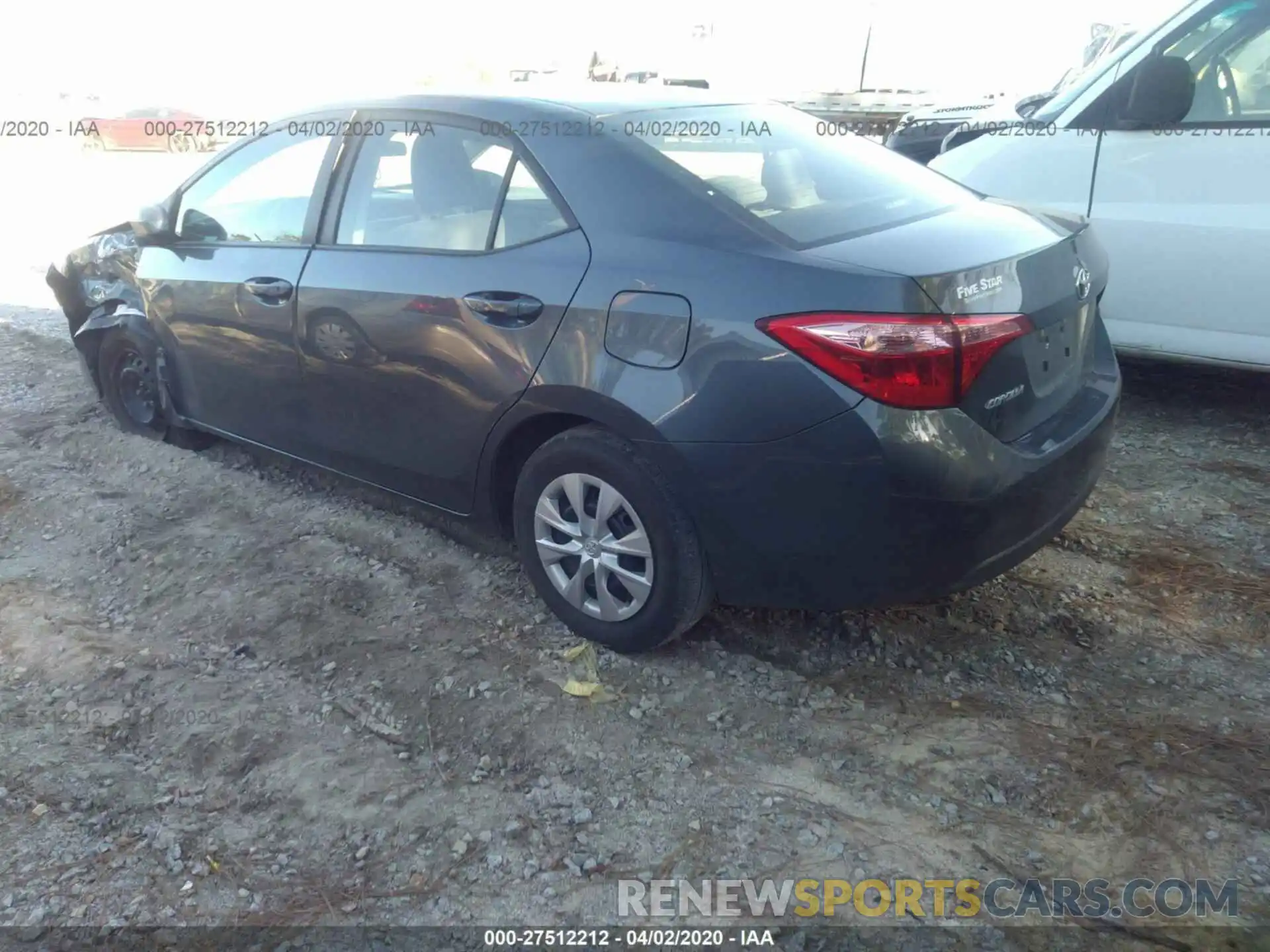 3 Photograph of a damaged car 2T1BURHE9KC206492 TOYOTA COROLLA 2019