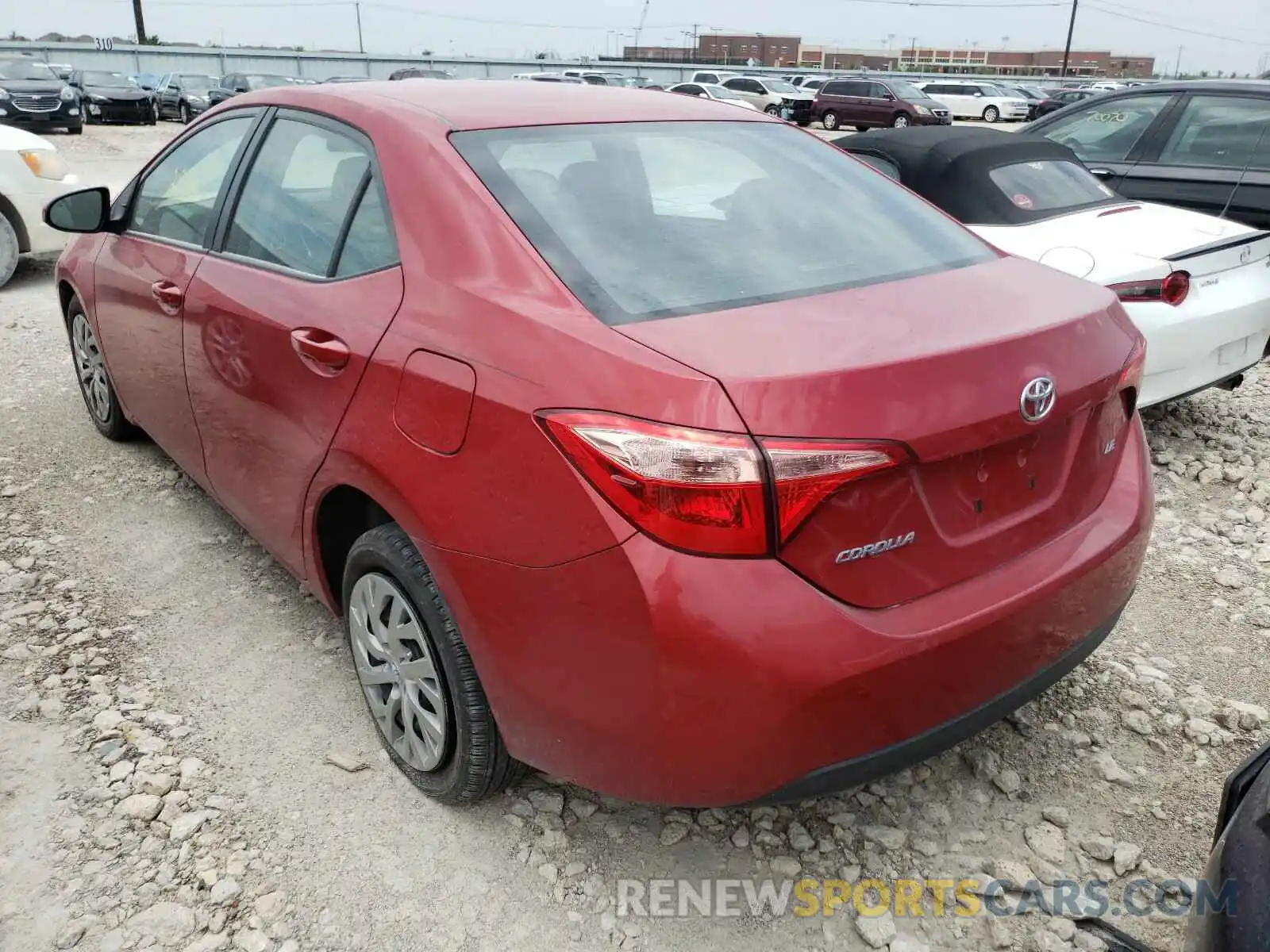 3 Photograph of a damaged car 2T1BURHE9KC207996 TOYOTA COROLLA 2019